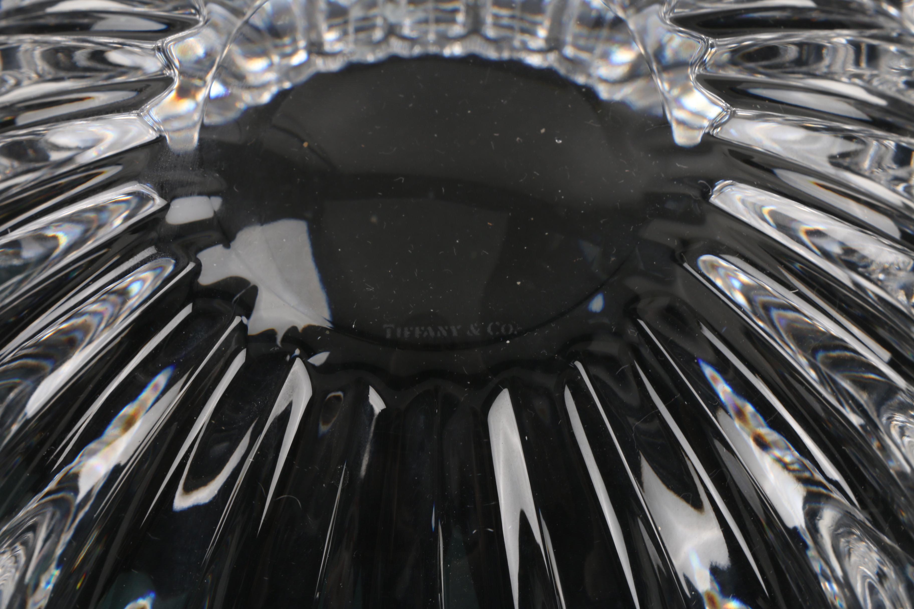 Tiffany & Co. "Vertical" Crystal Bowl