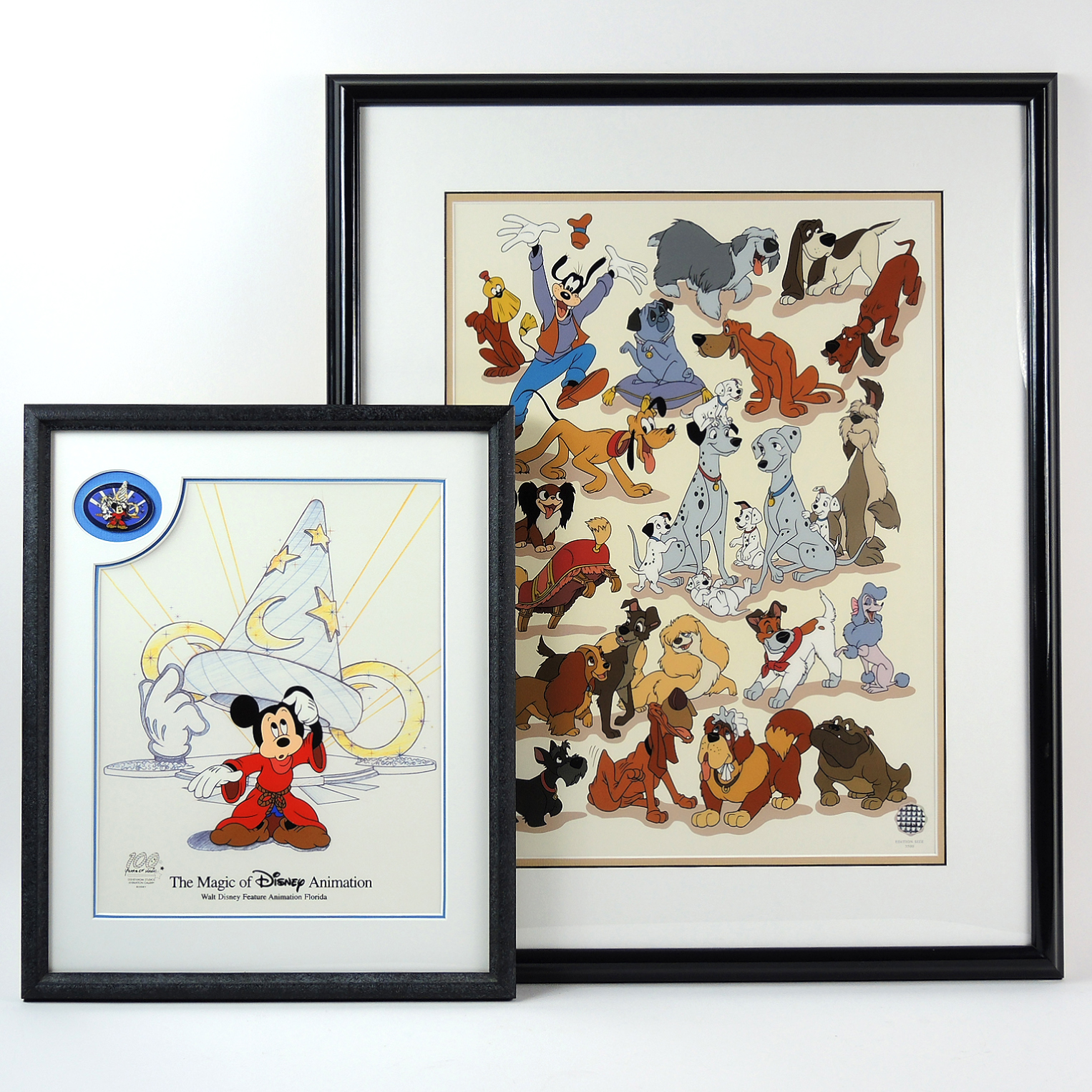 Walt Disney Limited Edition Sericel Pair