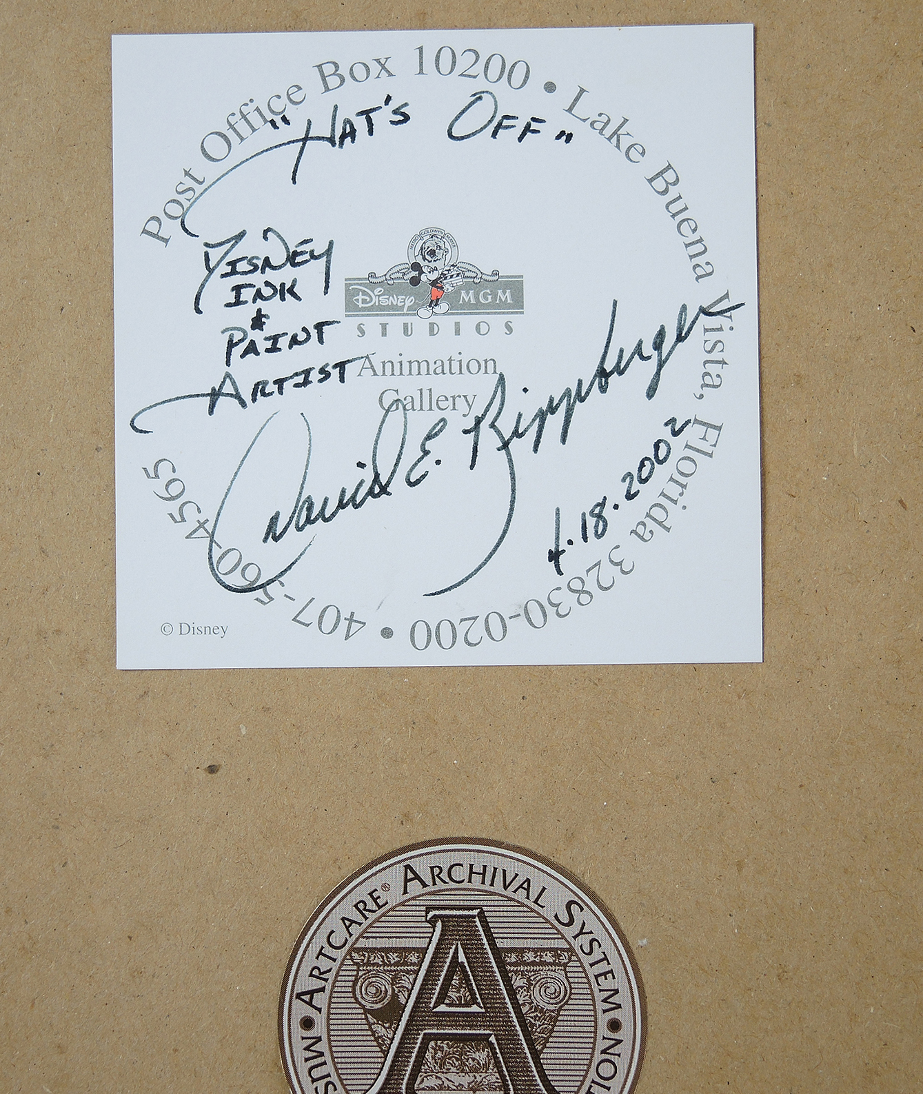 Walt Disney Limited Edition Sericel Pair