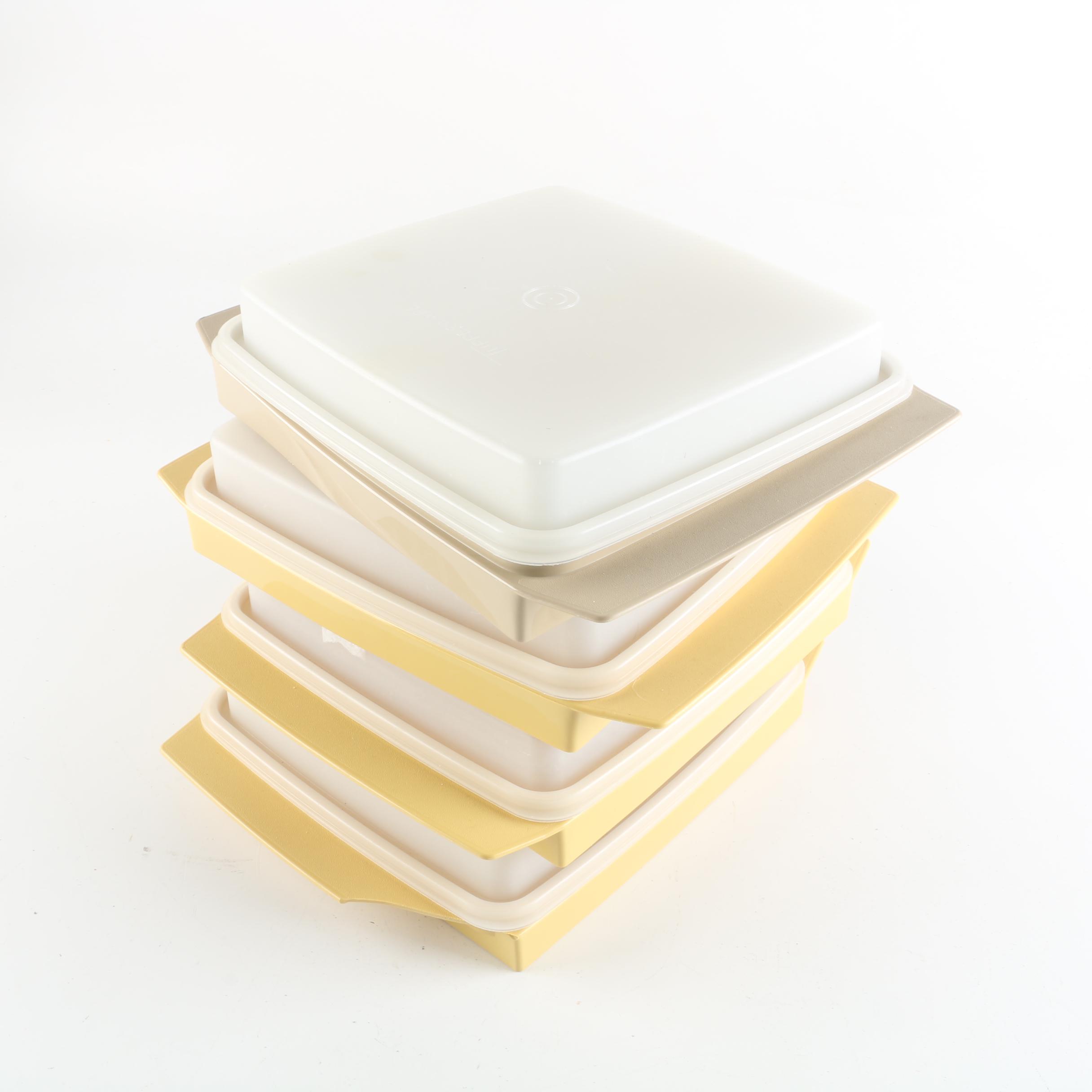 Vintage Tupperware "Harvest Gold" Food Containers