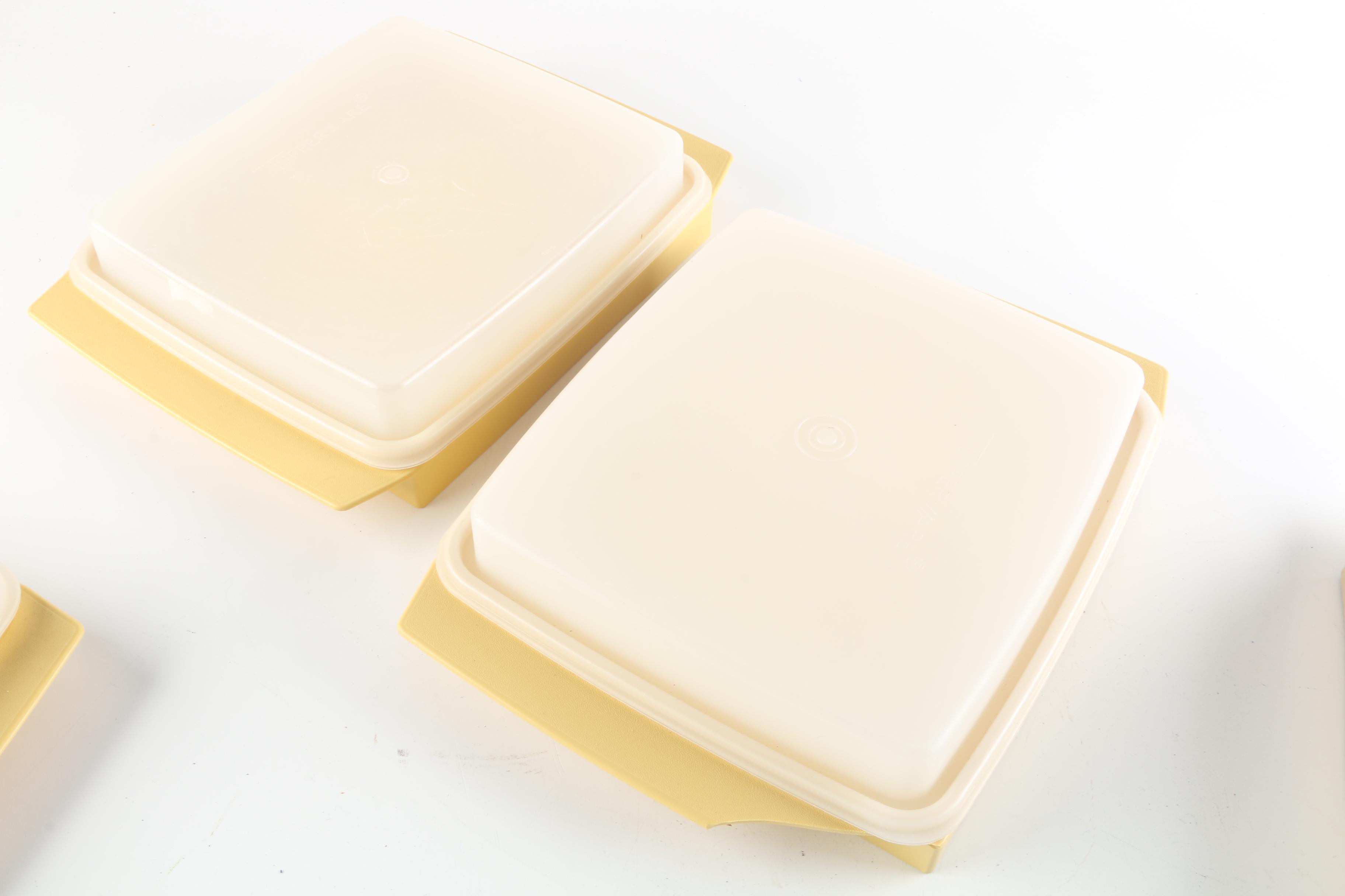 Vintage Tupperware "Harvest Gold" Food Containers