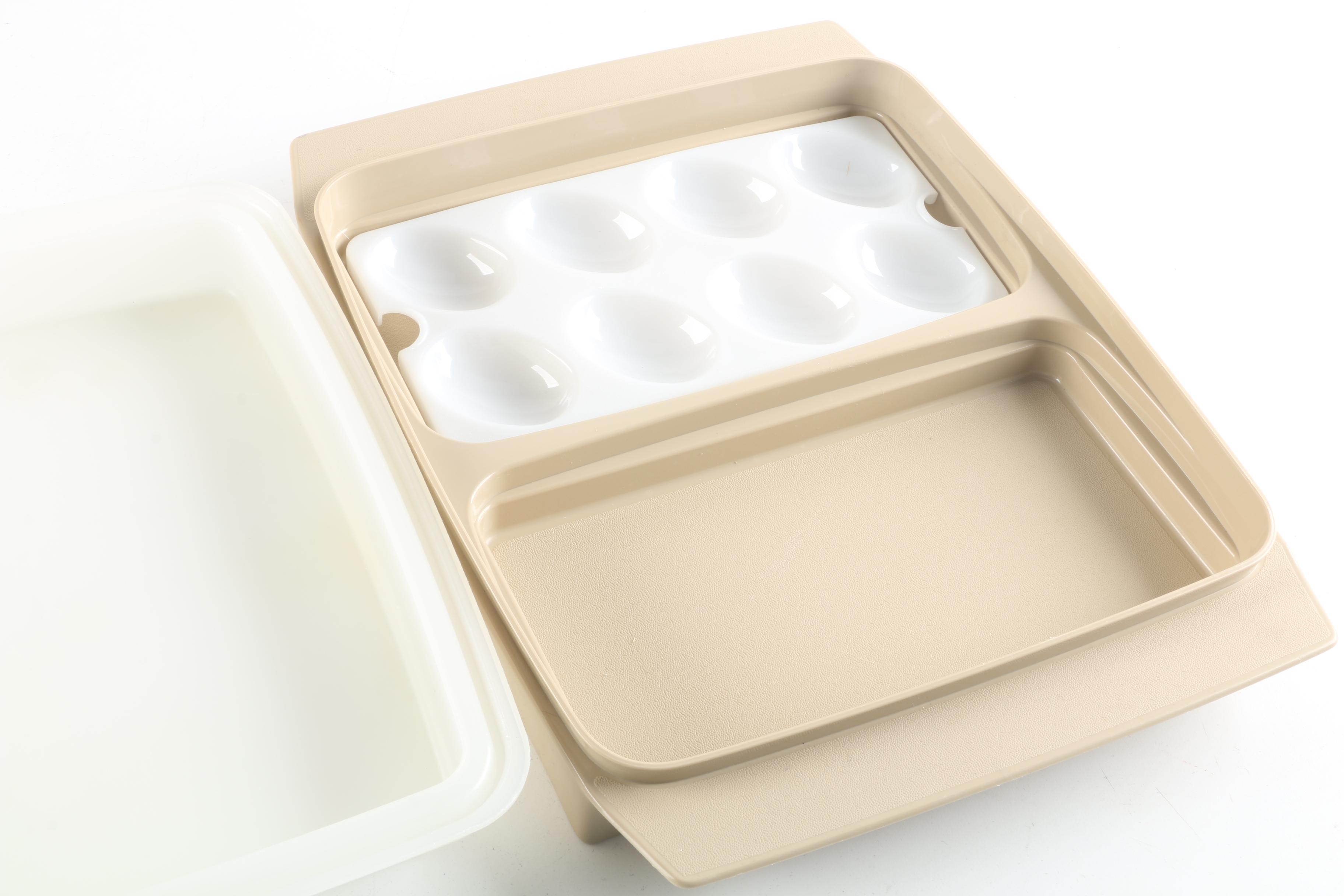 Vintage Tupperware "Harvest Gold" Food Containers