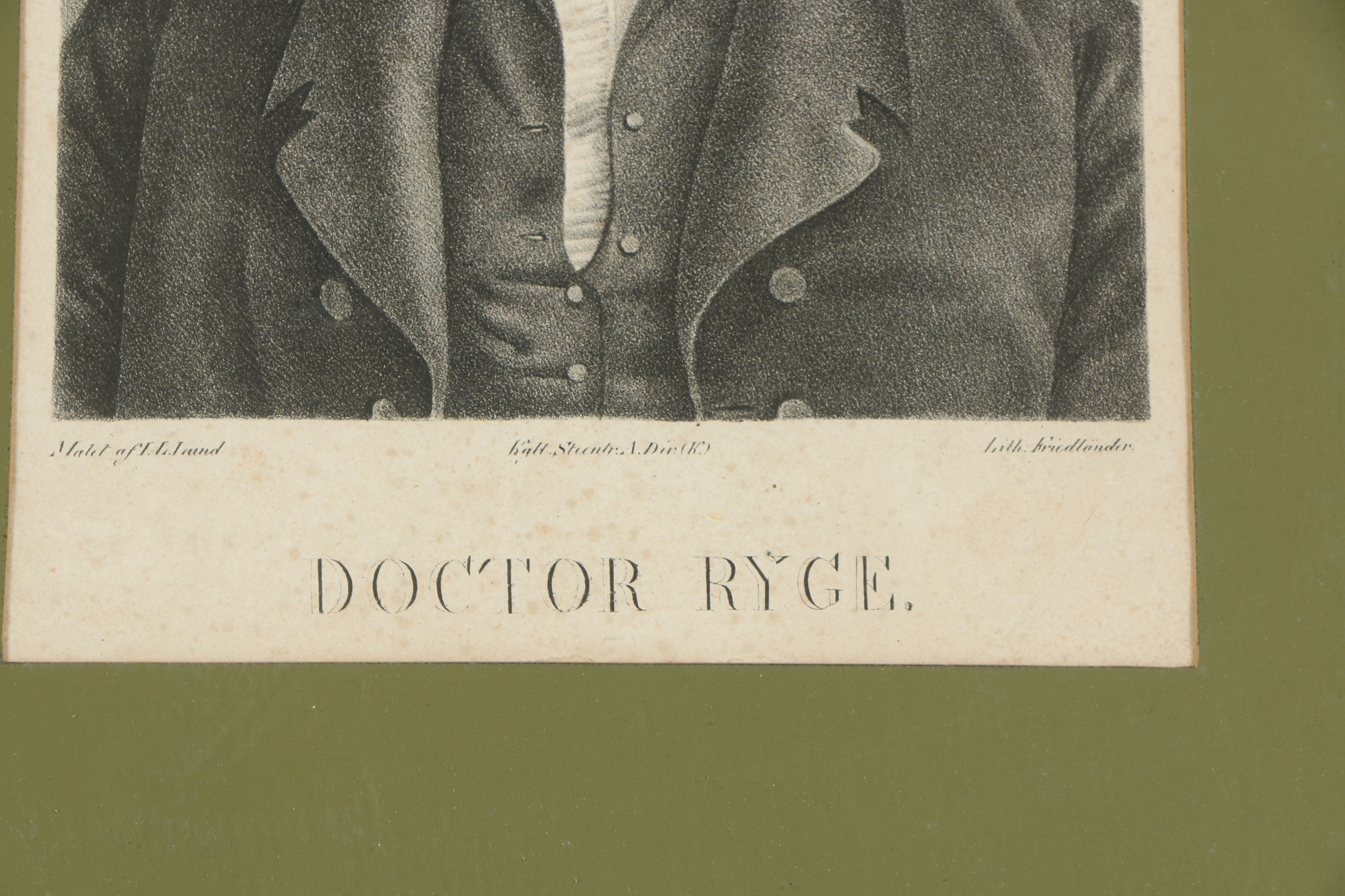 Friedlander Lithograph "Doctor Ryge"