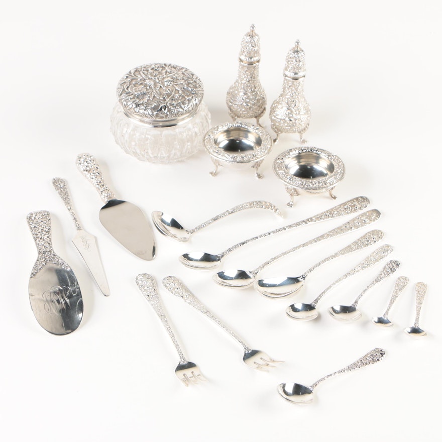 Kirk-Stieff Co. "Rose" Sterling Silver Flatware and Tableware