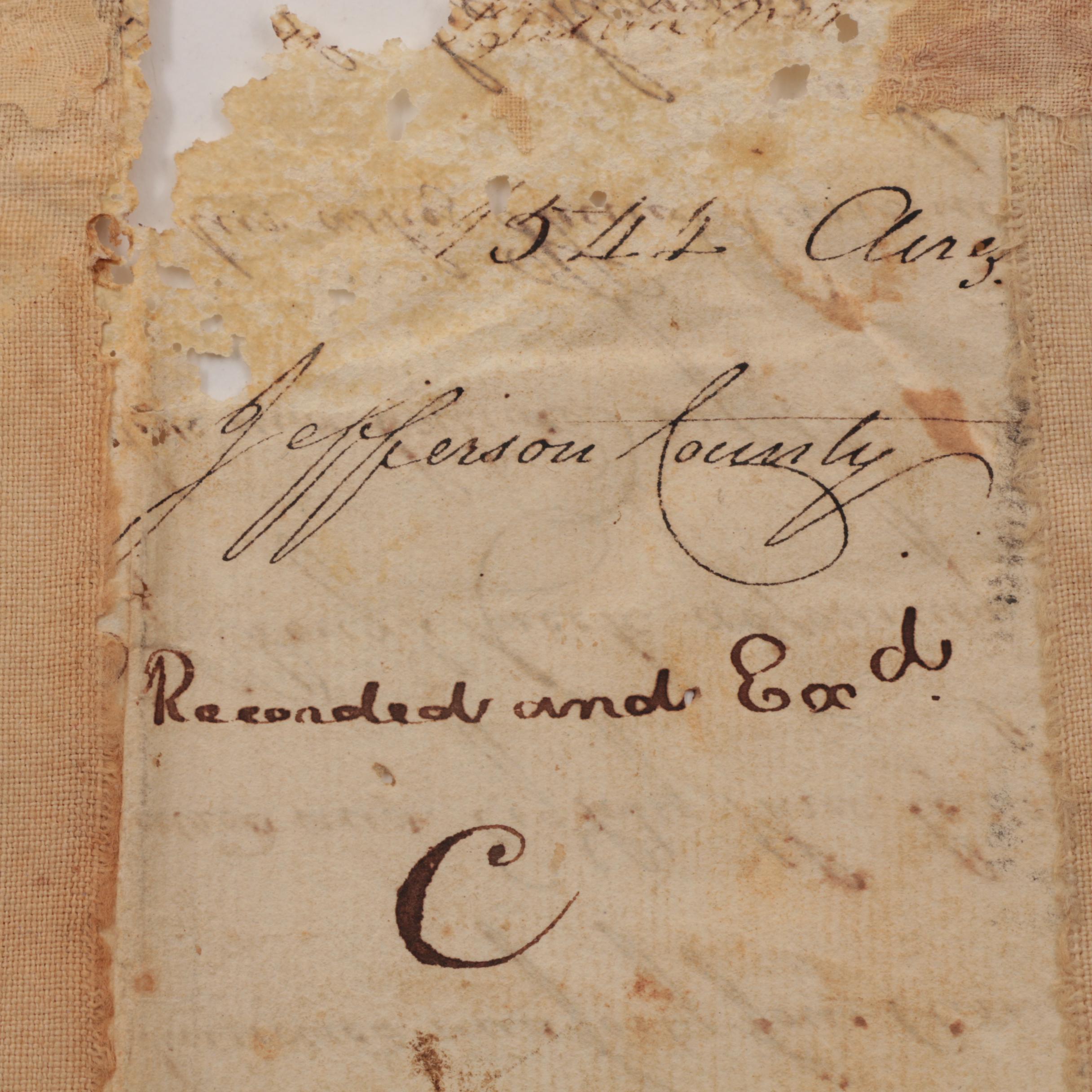 1785 Patrick Henry Signed Document, as Governor of Virginia