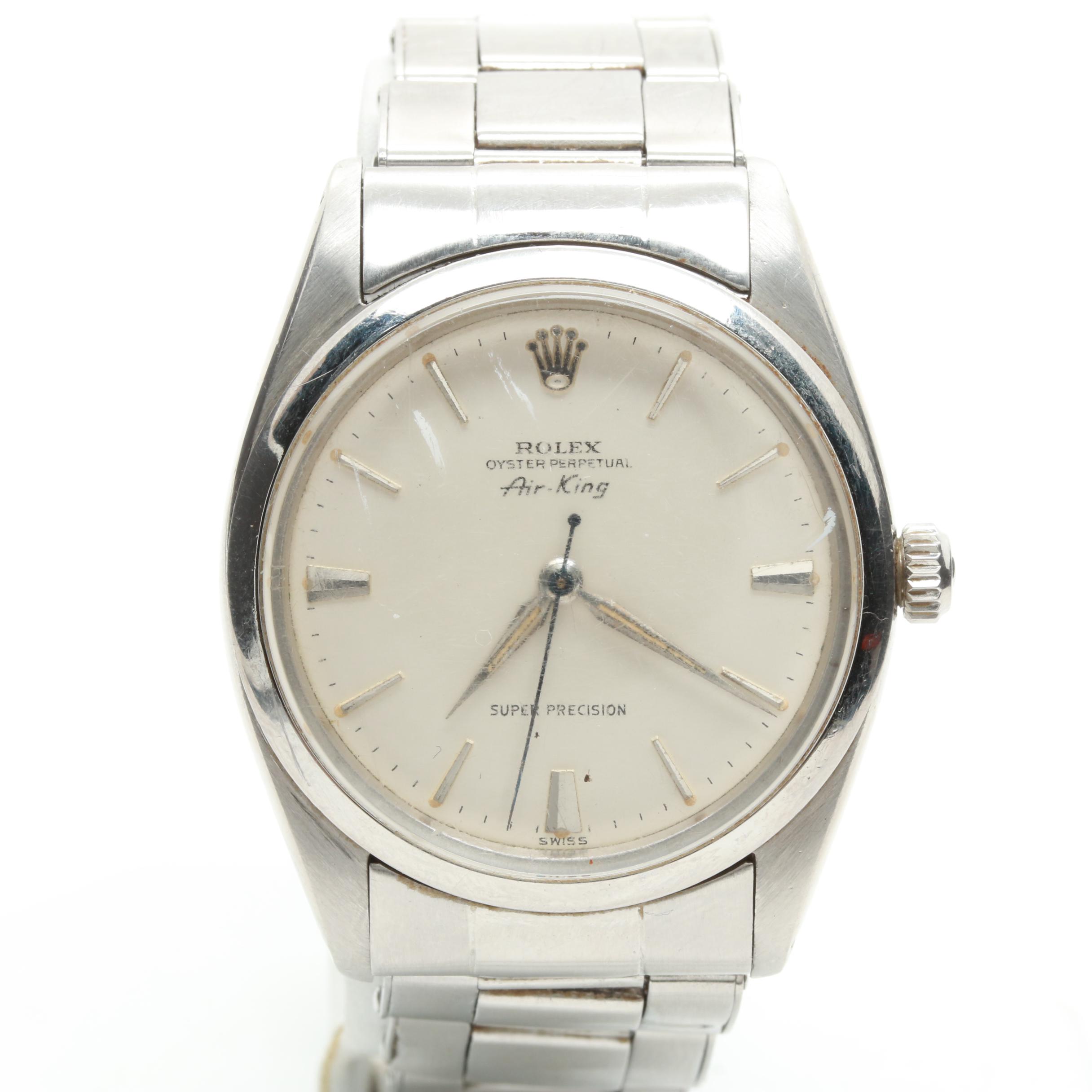 Circa 1959 Rolex Oyster Perpetual "Air-King" Stainless Steel Watch