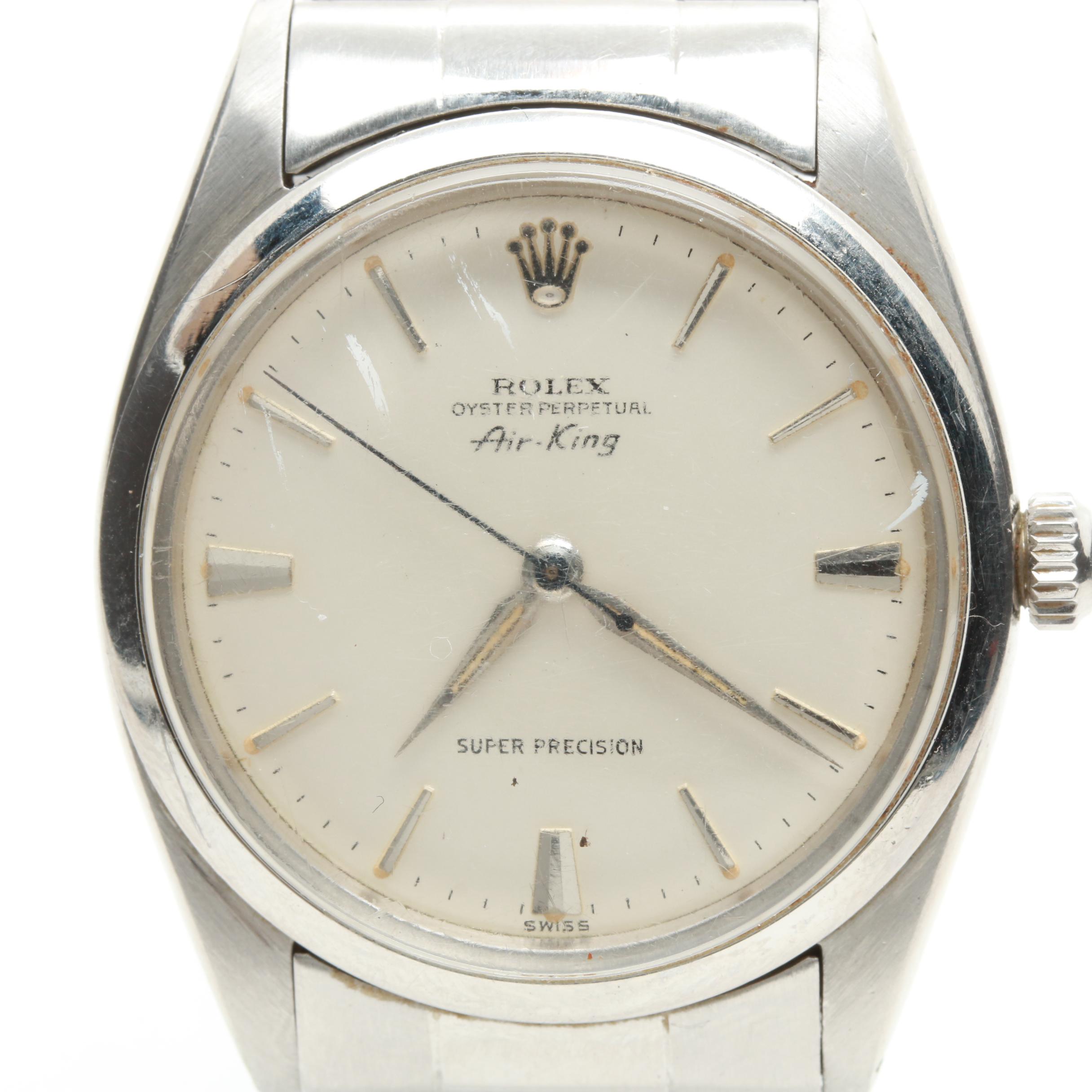 Circa 1959 Rolex Oyster Perpetual "Air-King" Stainless Steel Watch