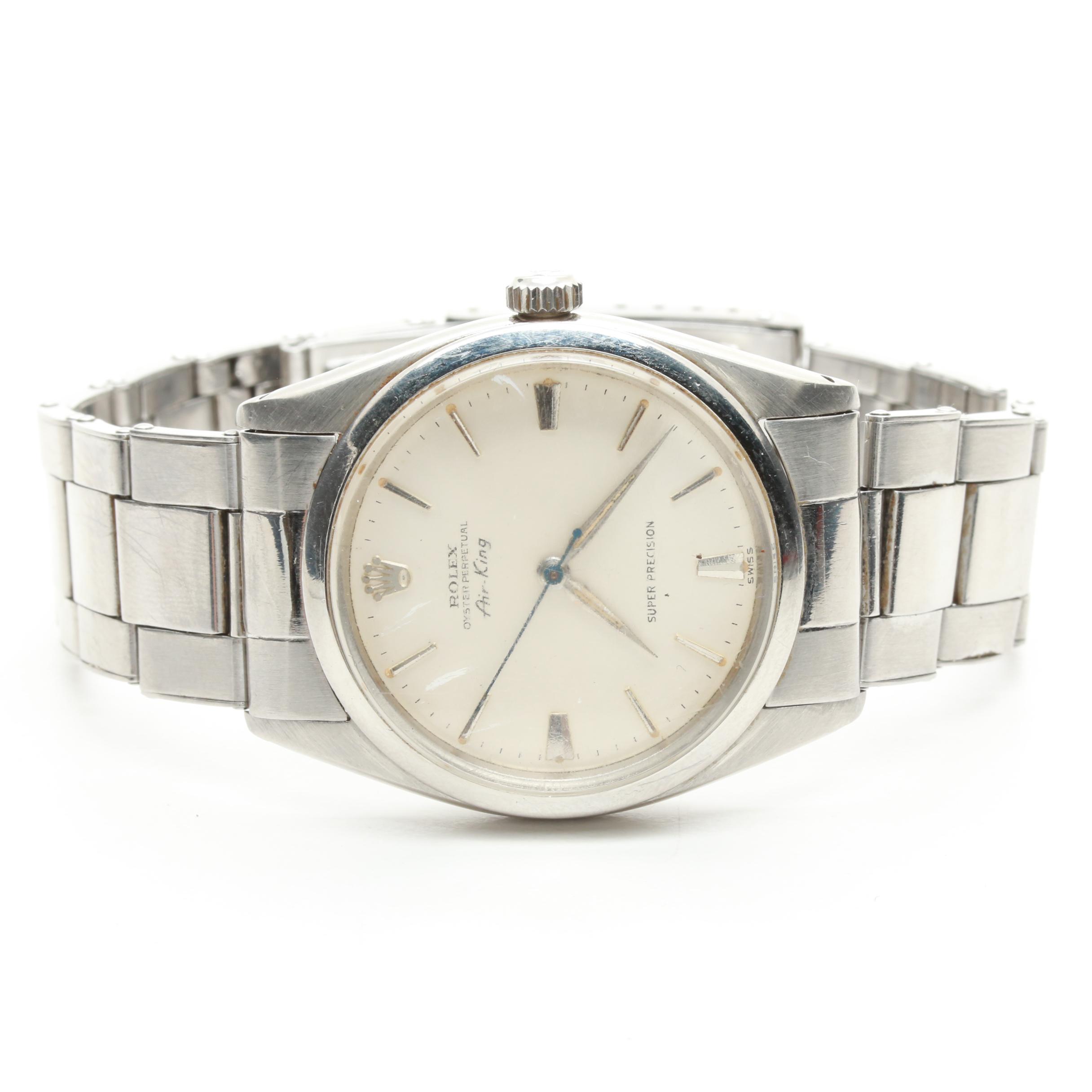 Circa 1959 Rolex Oyster Perpetual "Air-King" Stainless Steel Watch
