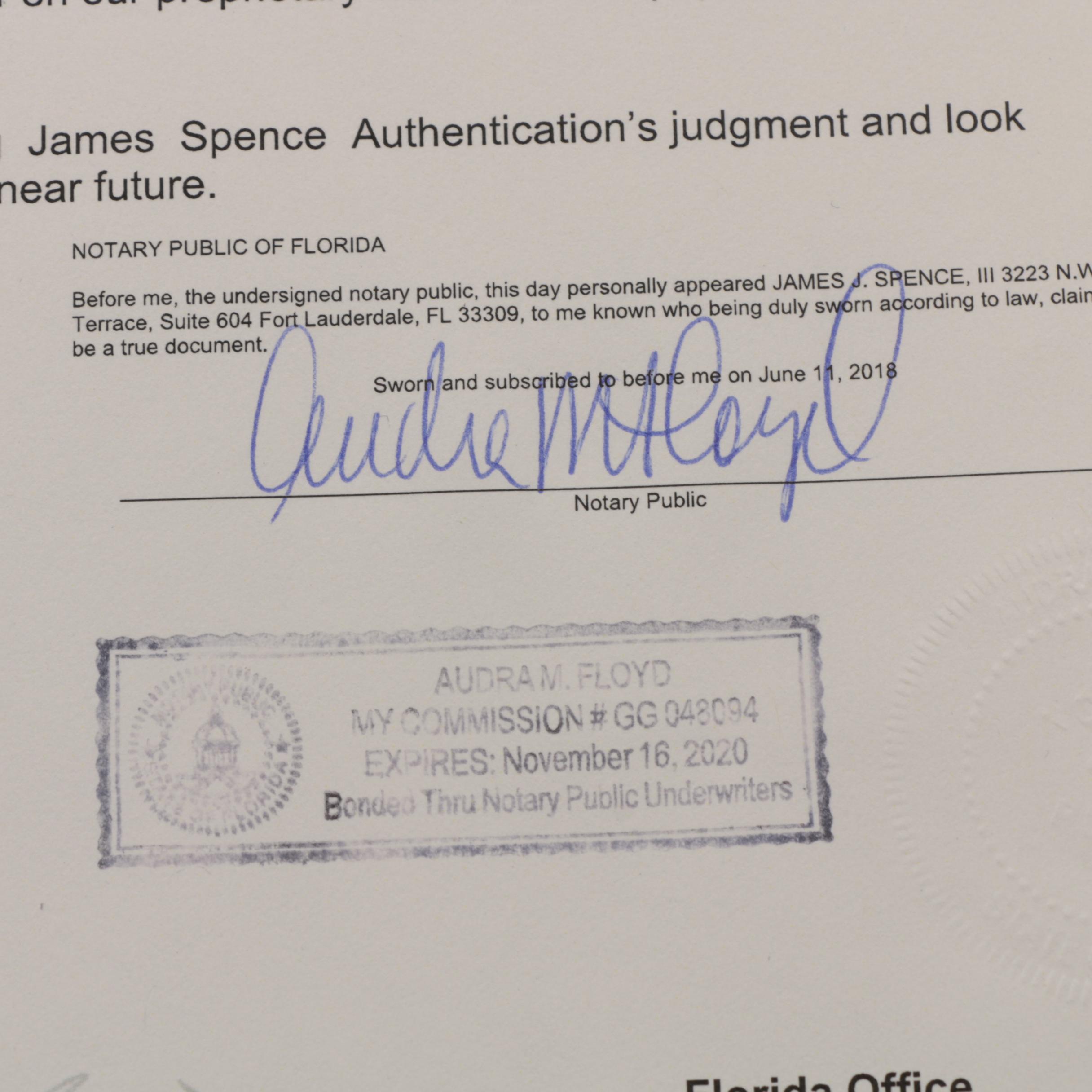 1785 Patrick Henry Signed Document, as Governor of Virginia