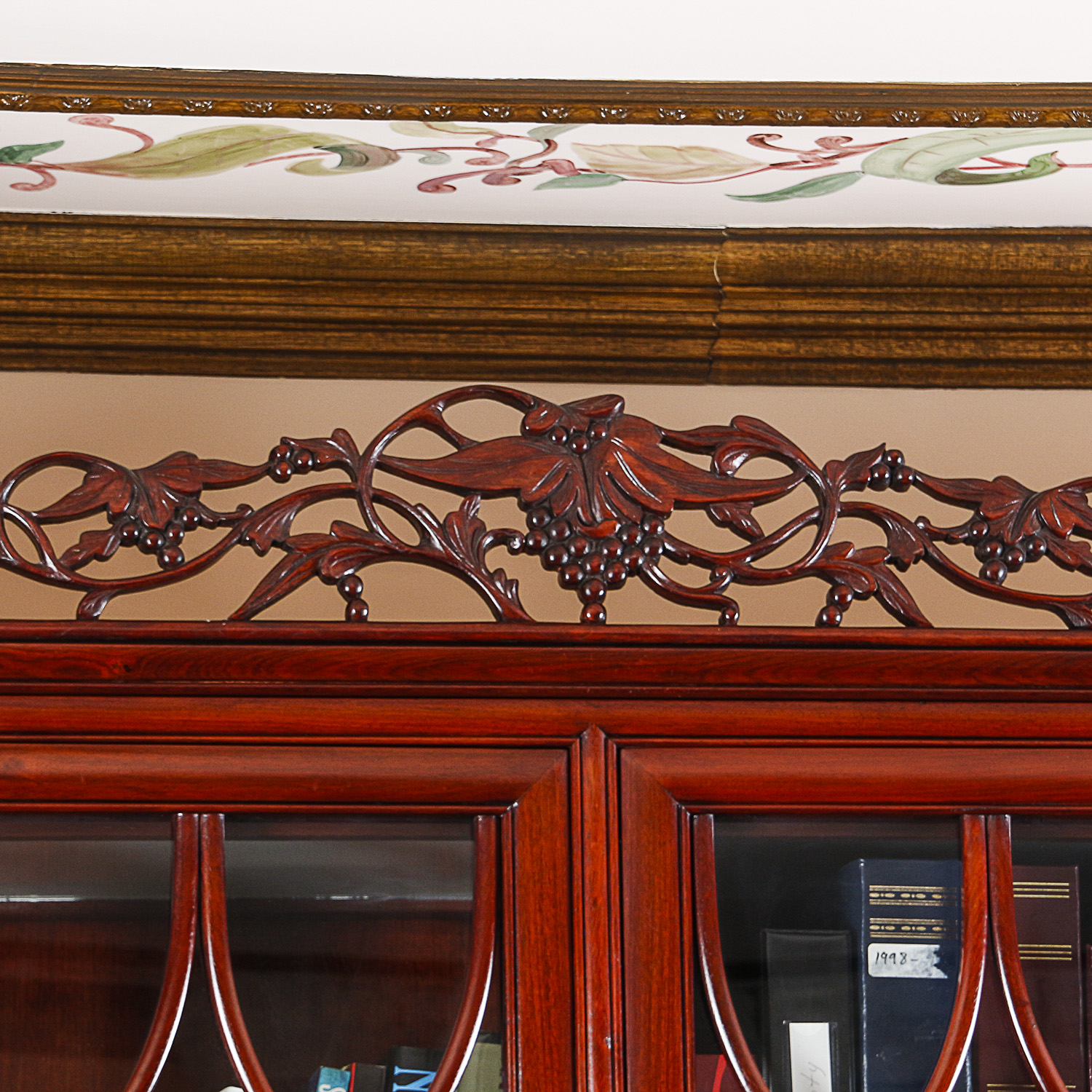 Vintage Chinese Chippendale Style China Cabinet