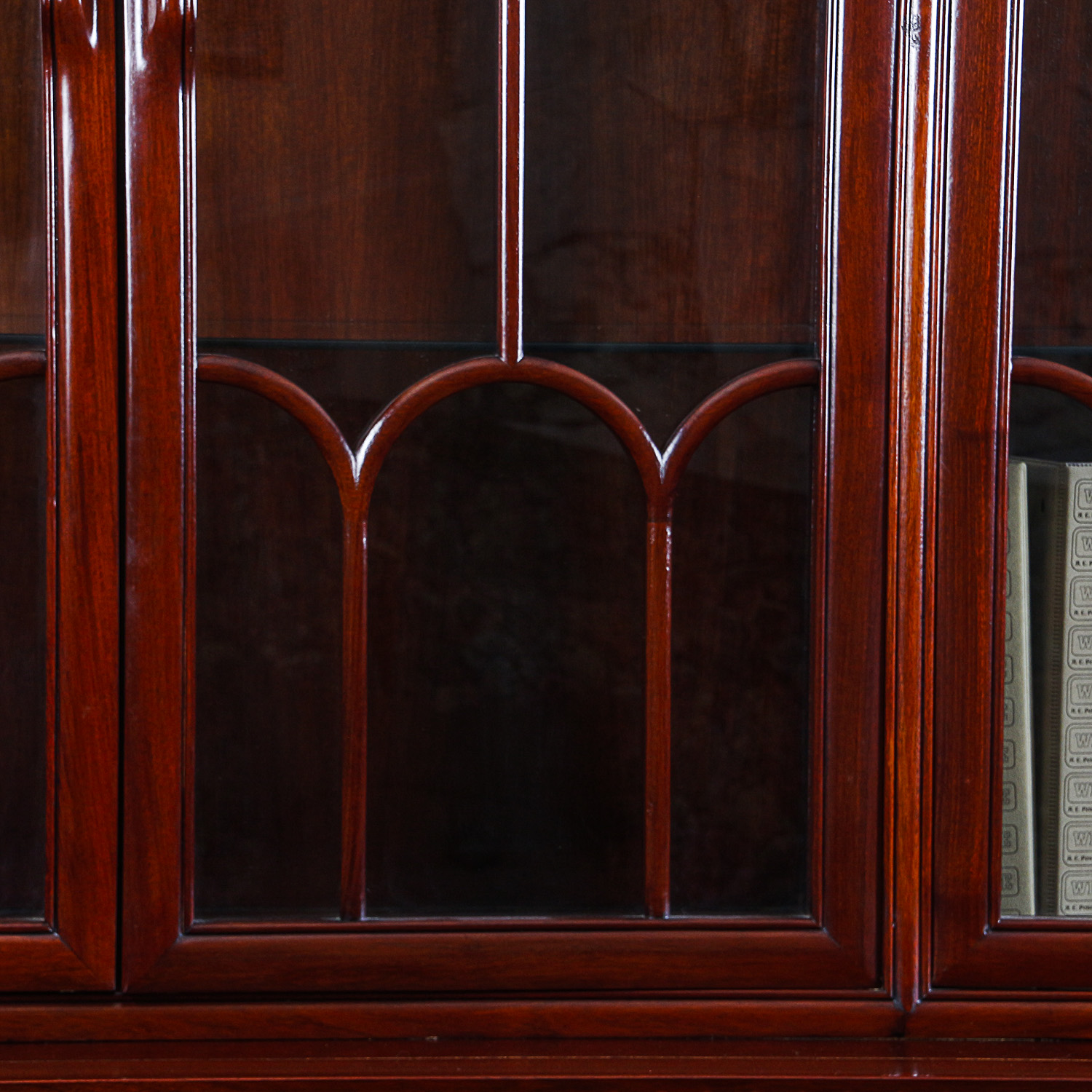 Vintage Chinese Chippendale Style China Cabinet