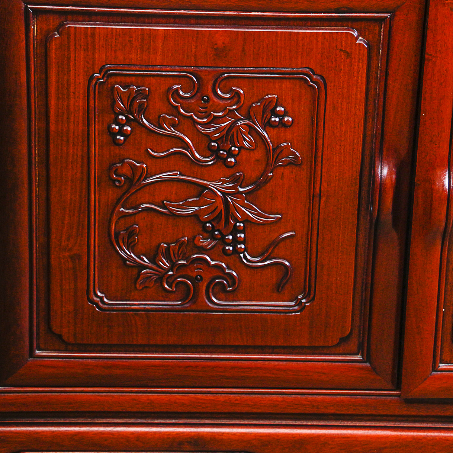 Vintage Chinese Chippendale Style China Cabinet