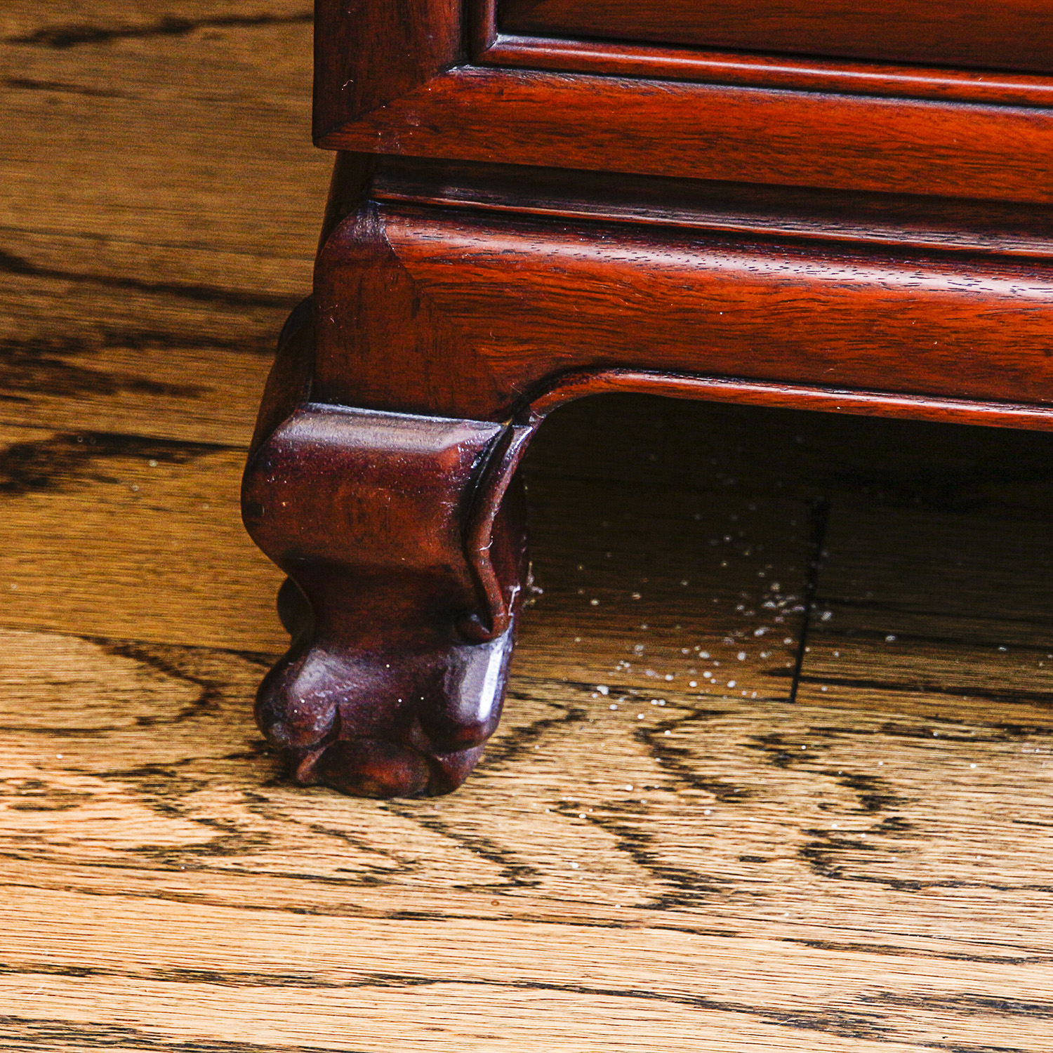 Vintage Chinese Chippendale Style China Cabinet