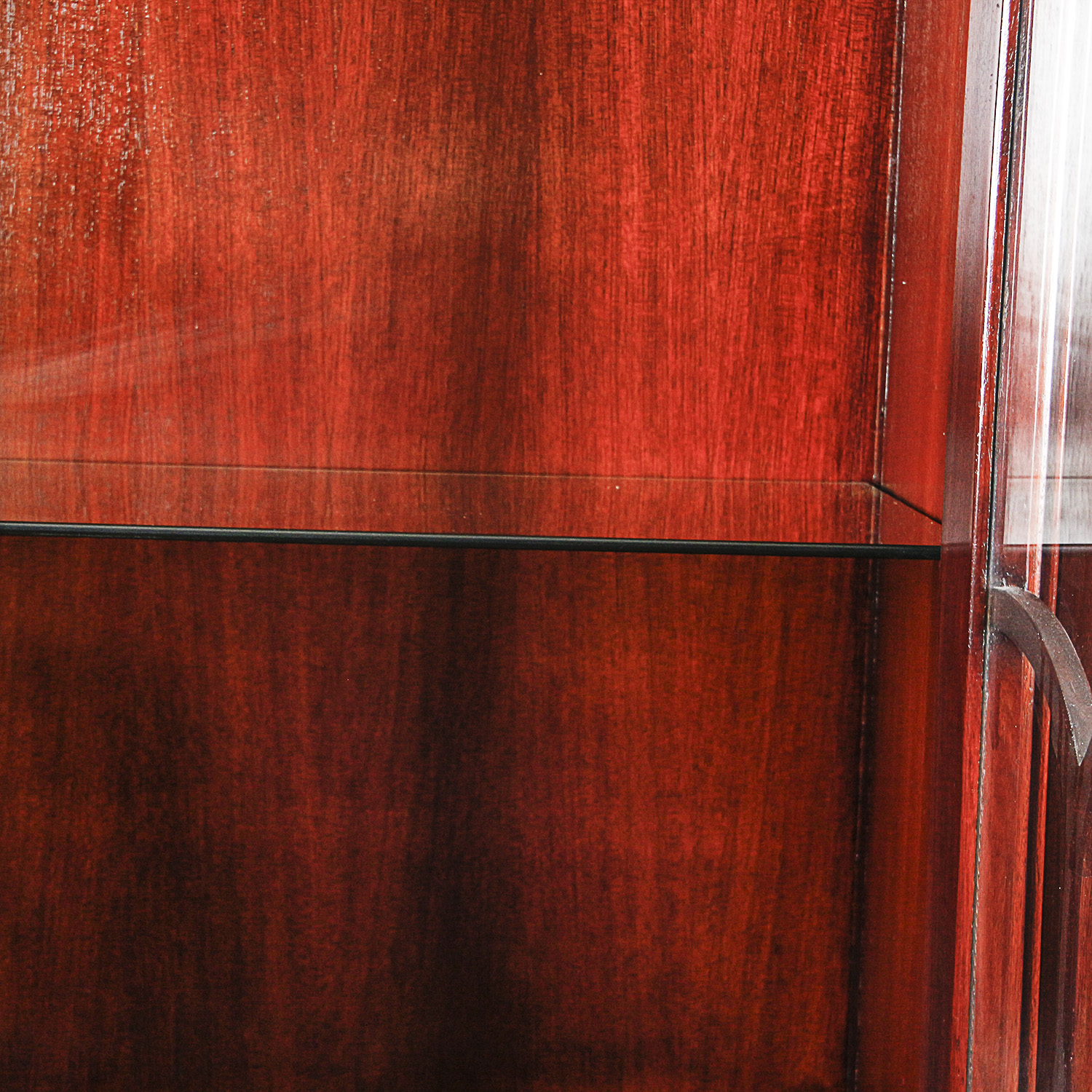 Vintage Chinese Chippendale Style China Cabinet