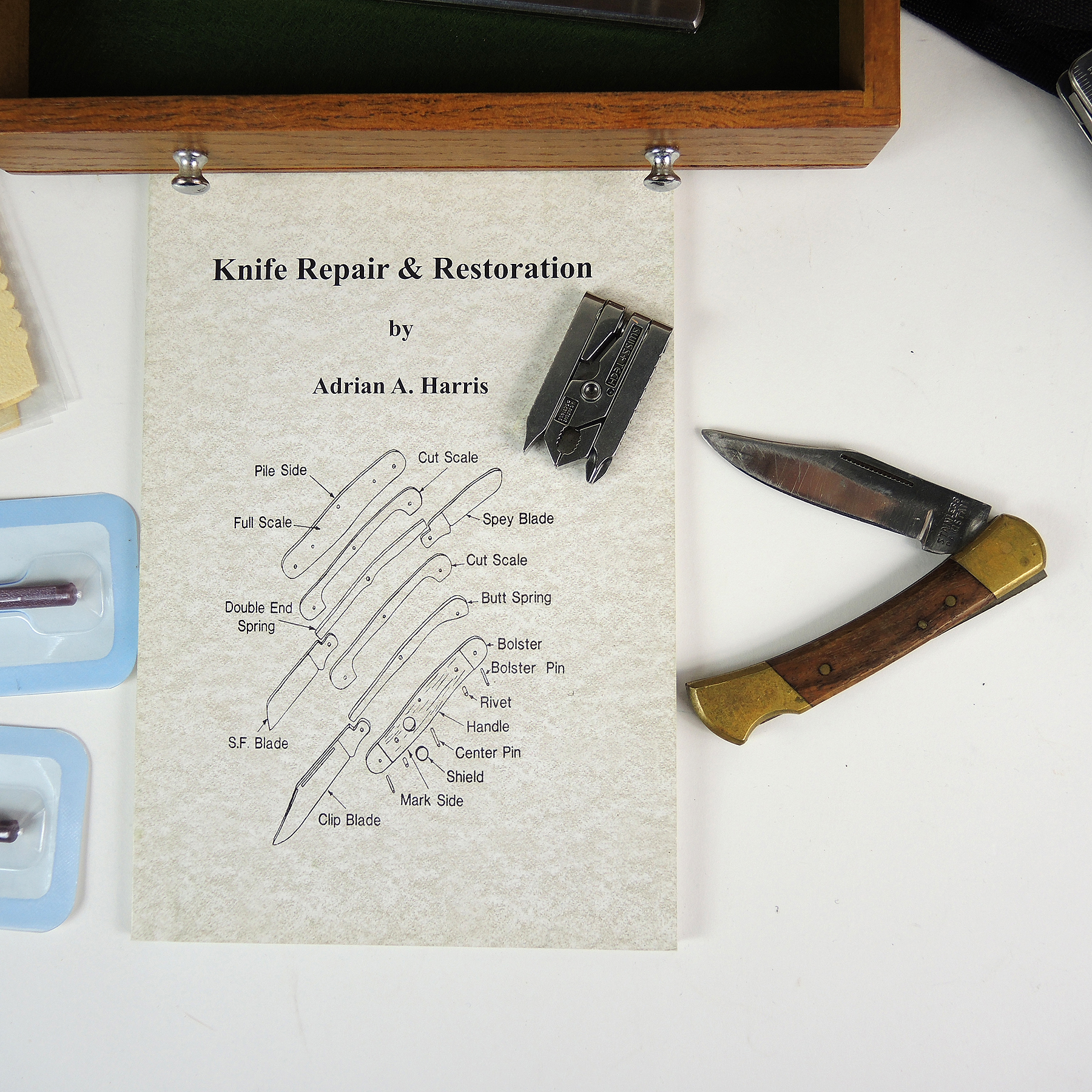 H. Gerstner & Sons Box with Multi-Tools, Knives, Books and More