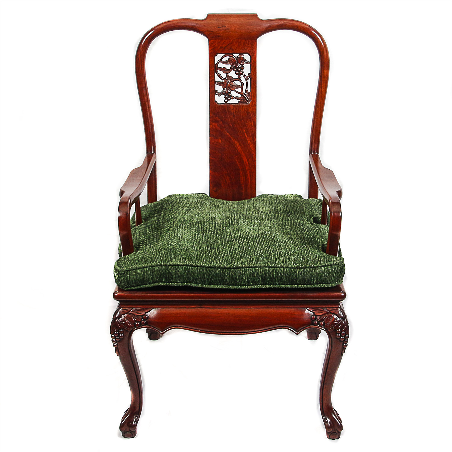 Vintage Chinese Chippendale Style Armchairs