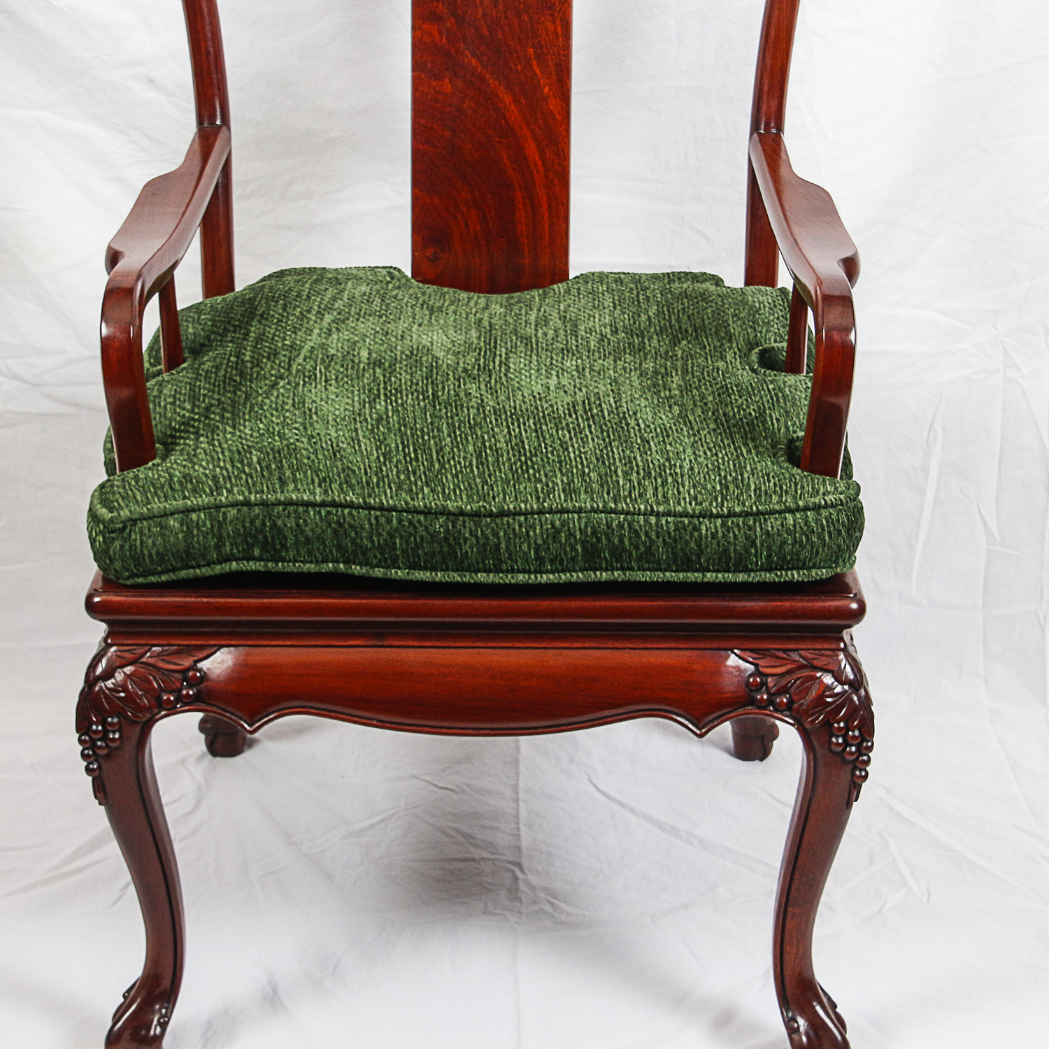 Vintage Chinese Chippendale Style Armchairs