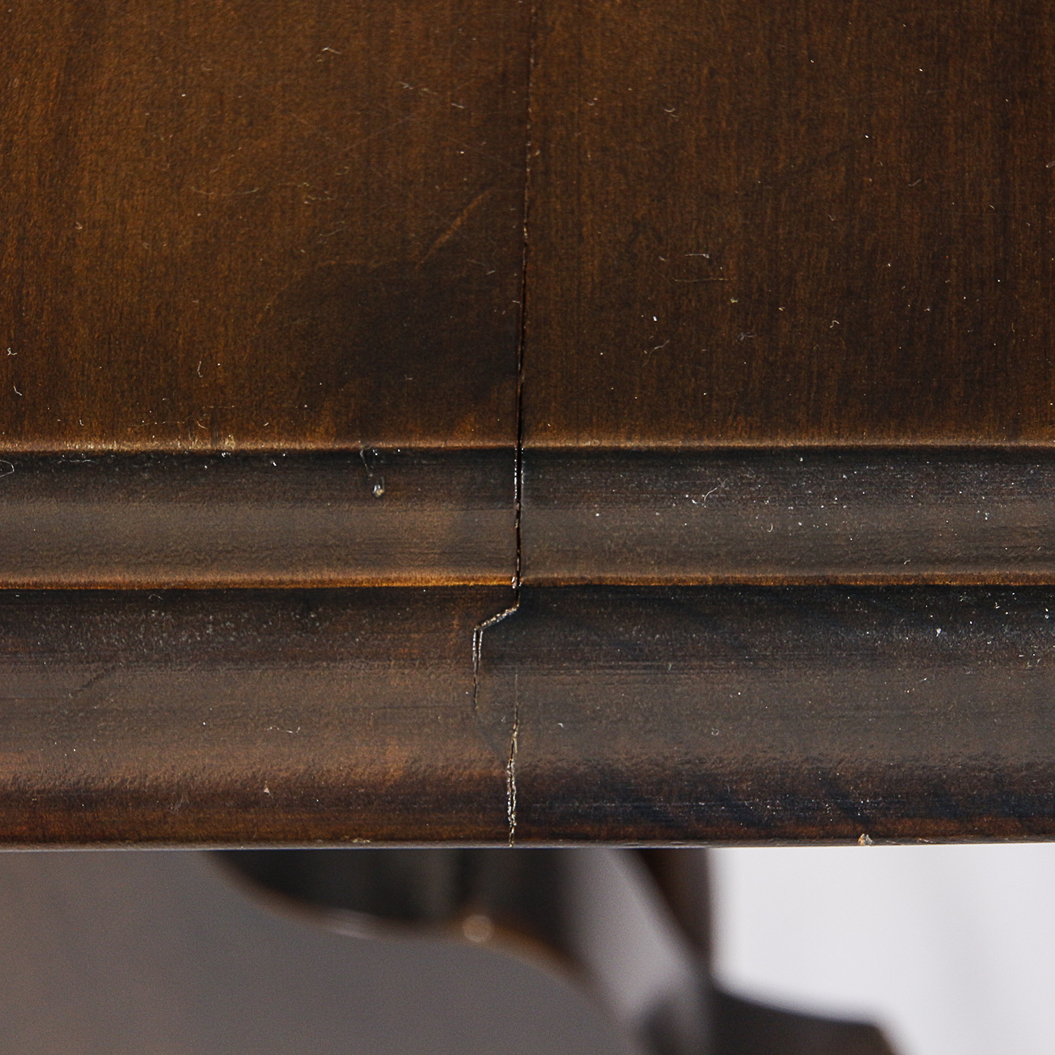 Vintage Mahogany Accent Table with Bookshelf