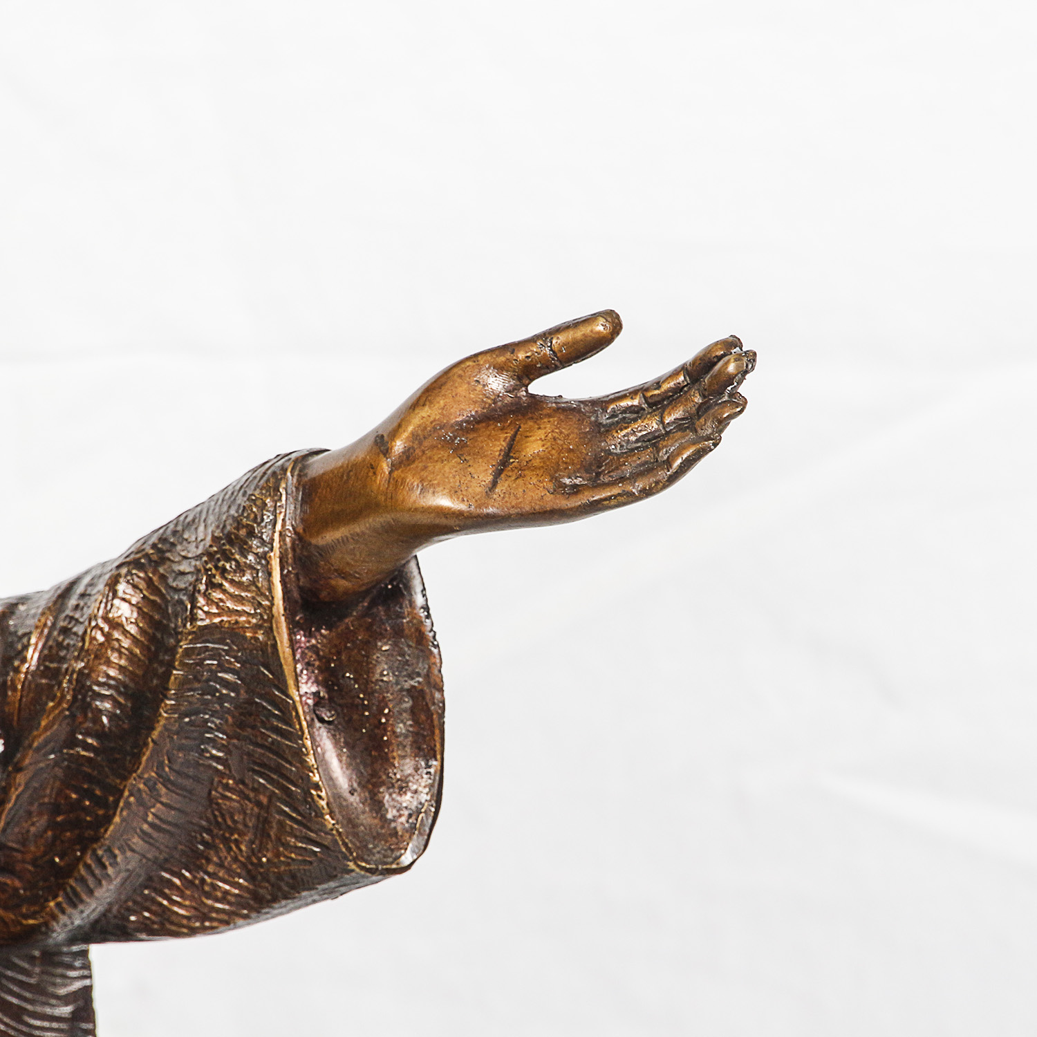 Bronze Tone Sculpture of Jesus