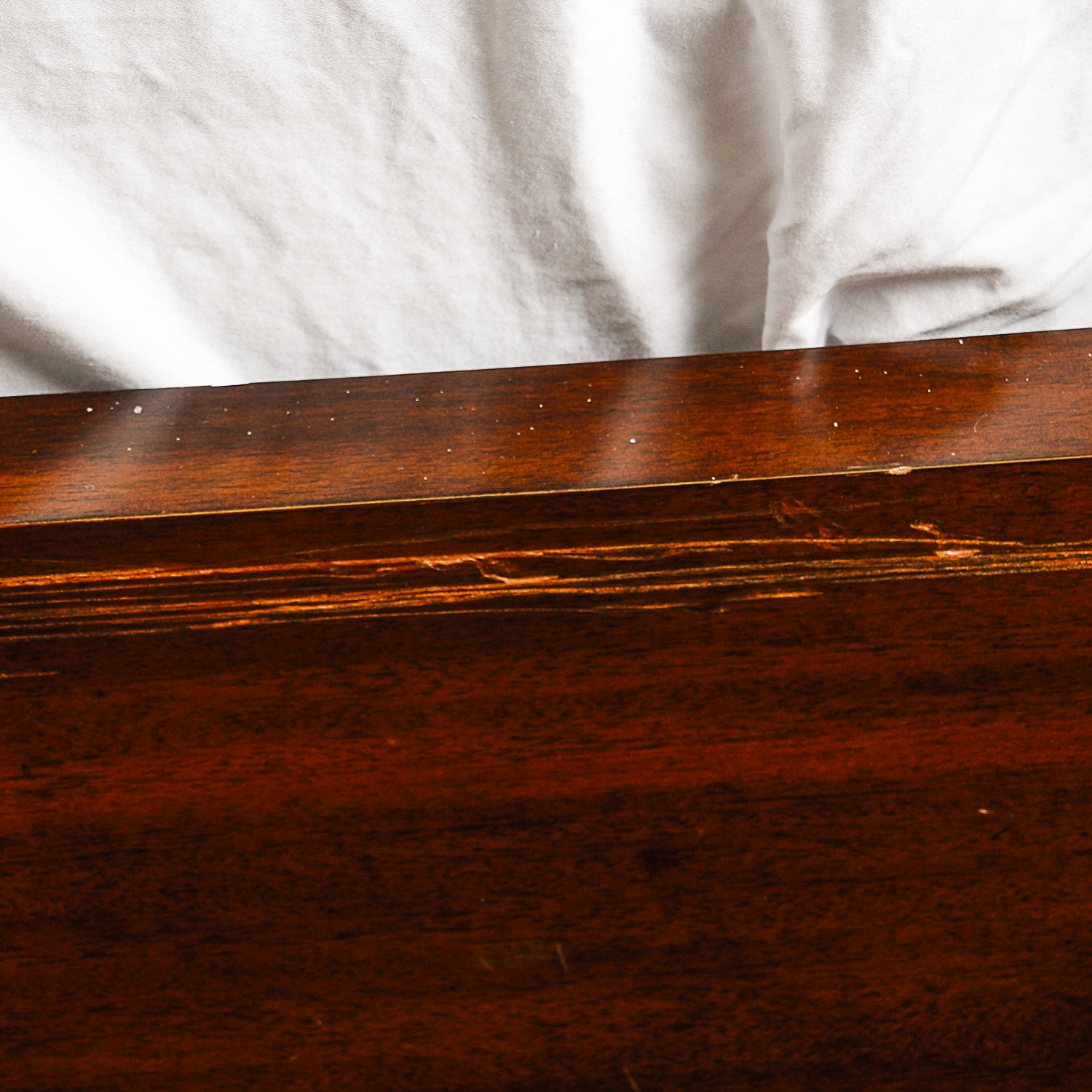 Vintage Italian Style Mahogany Queen Size Four Poster Bed Frame