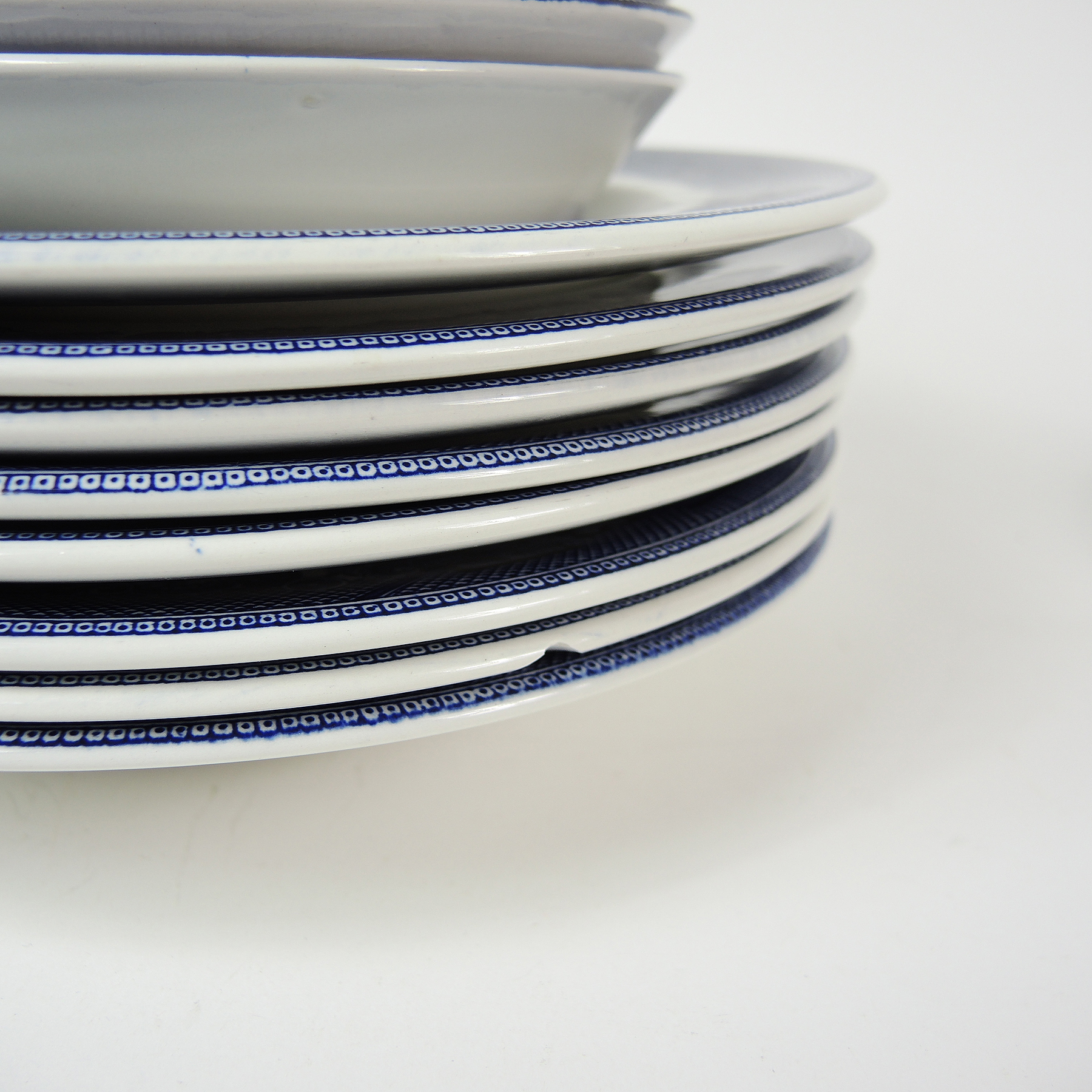 Johnson Brothers "Willow Blue" Dinnerware with Williams Sonoma China