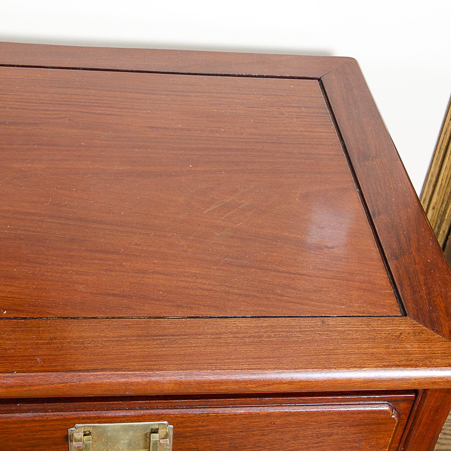 Vintage Chinese Inspired Carved Wood Sideboard