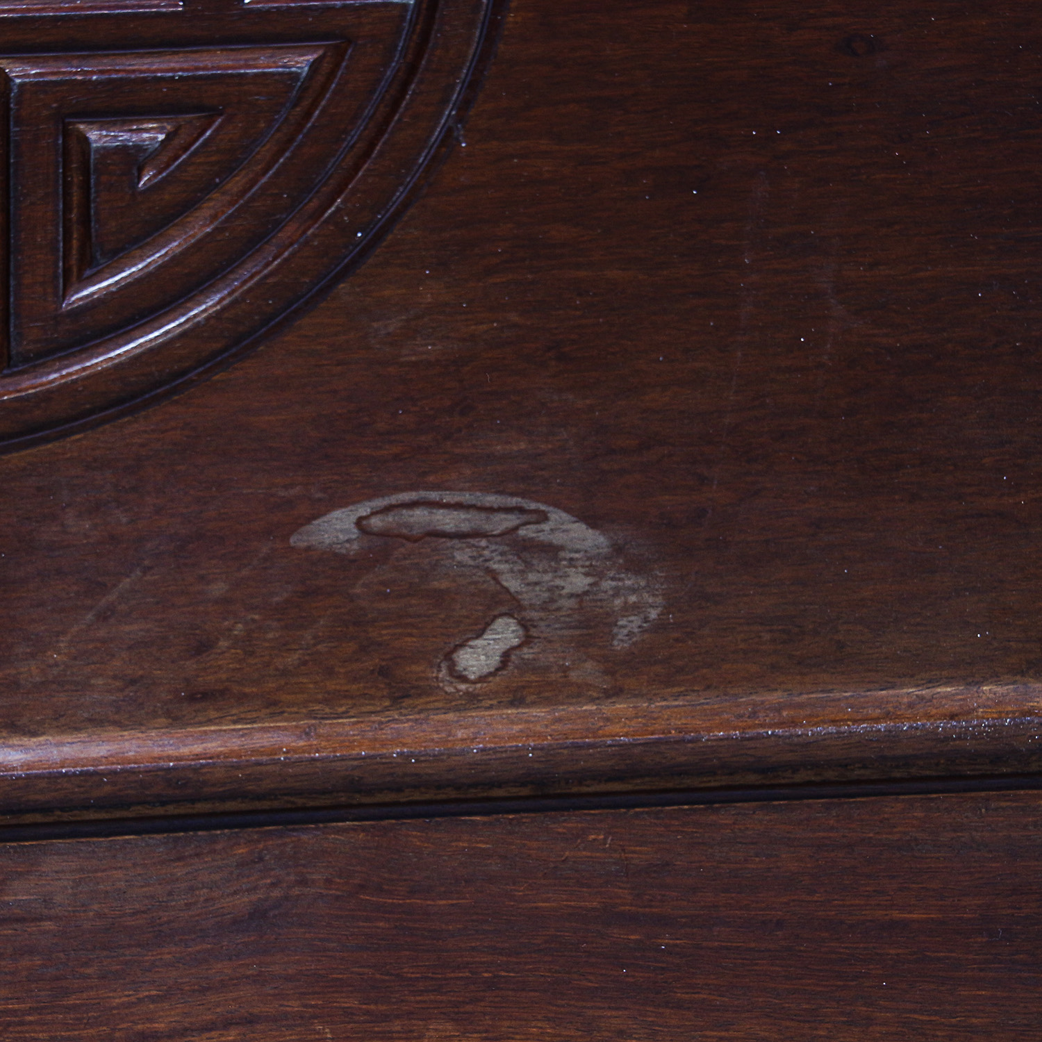 Chinese Inspired Carved Wood Storage Chest