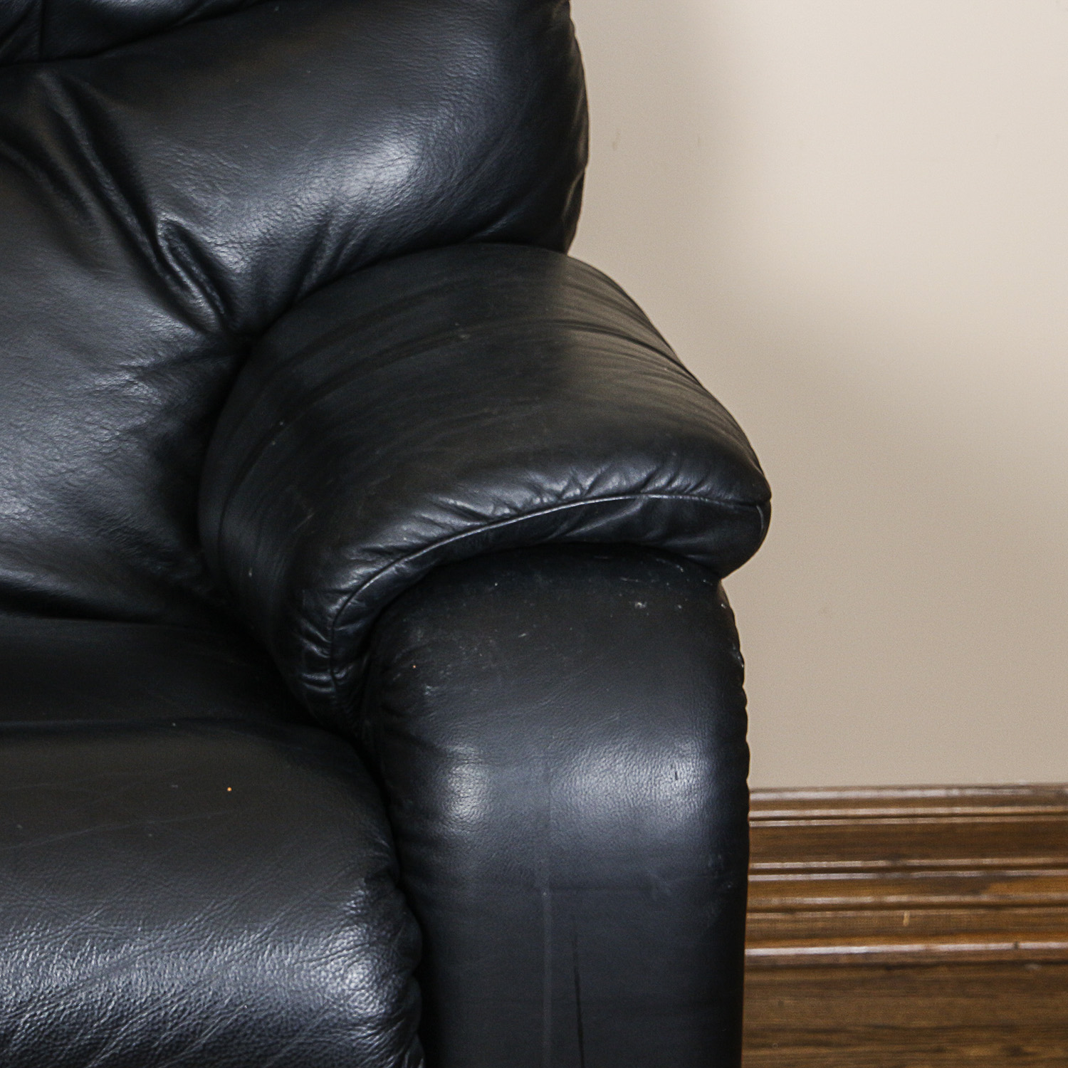 Black Leather Recliner