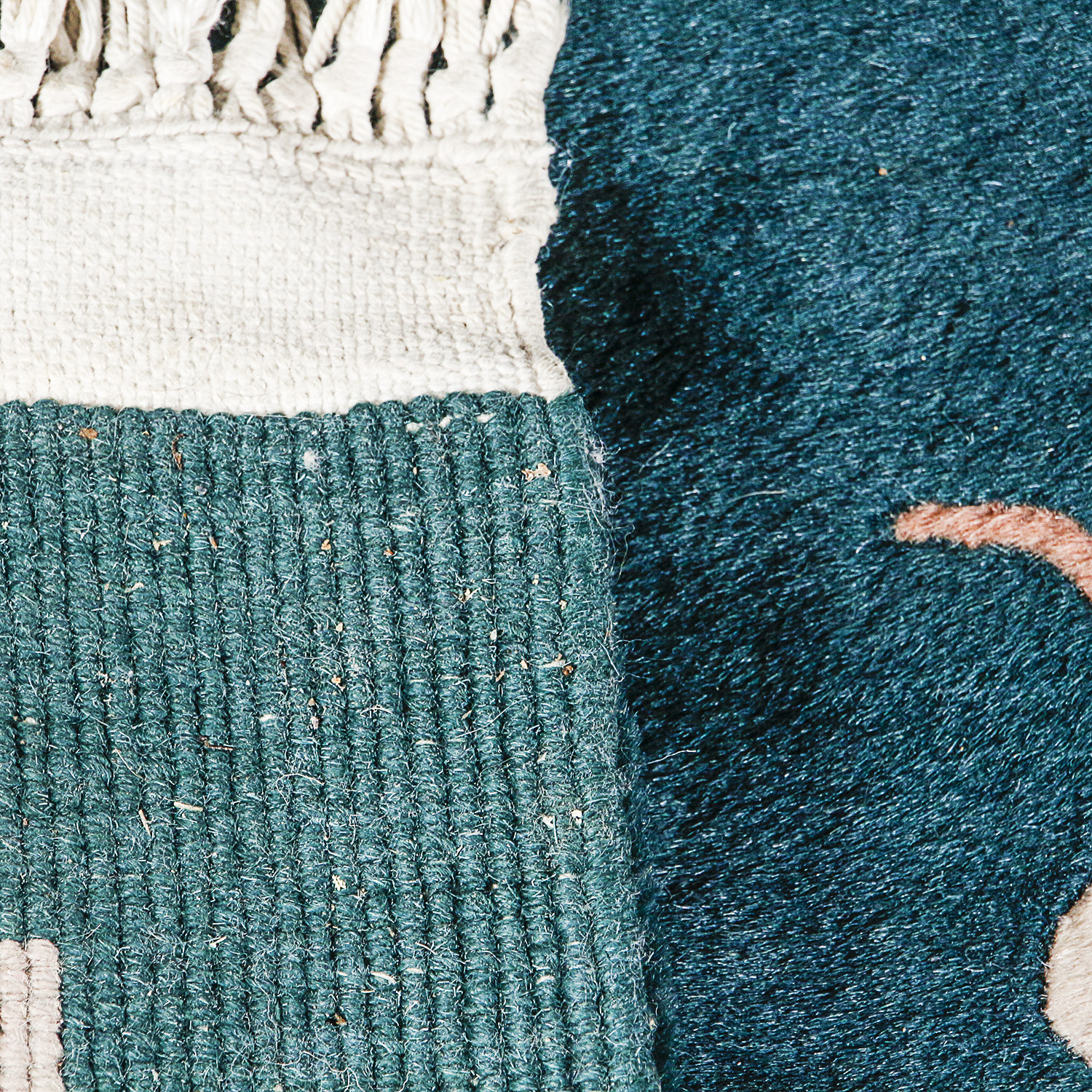 Hand-Knotted Chinese Carved Wool Room Sized Rug