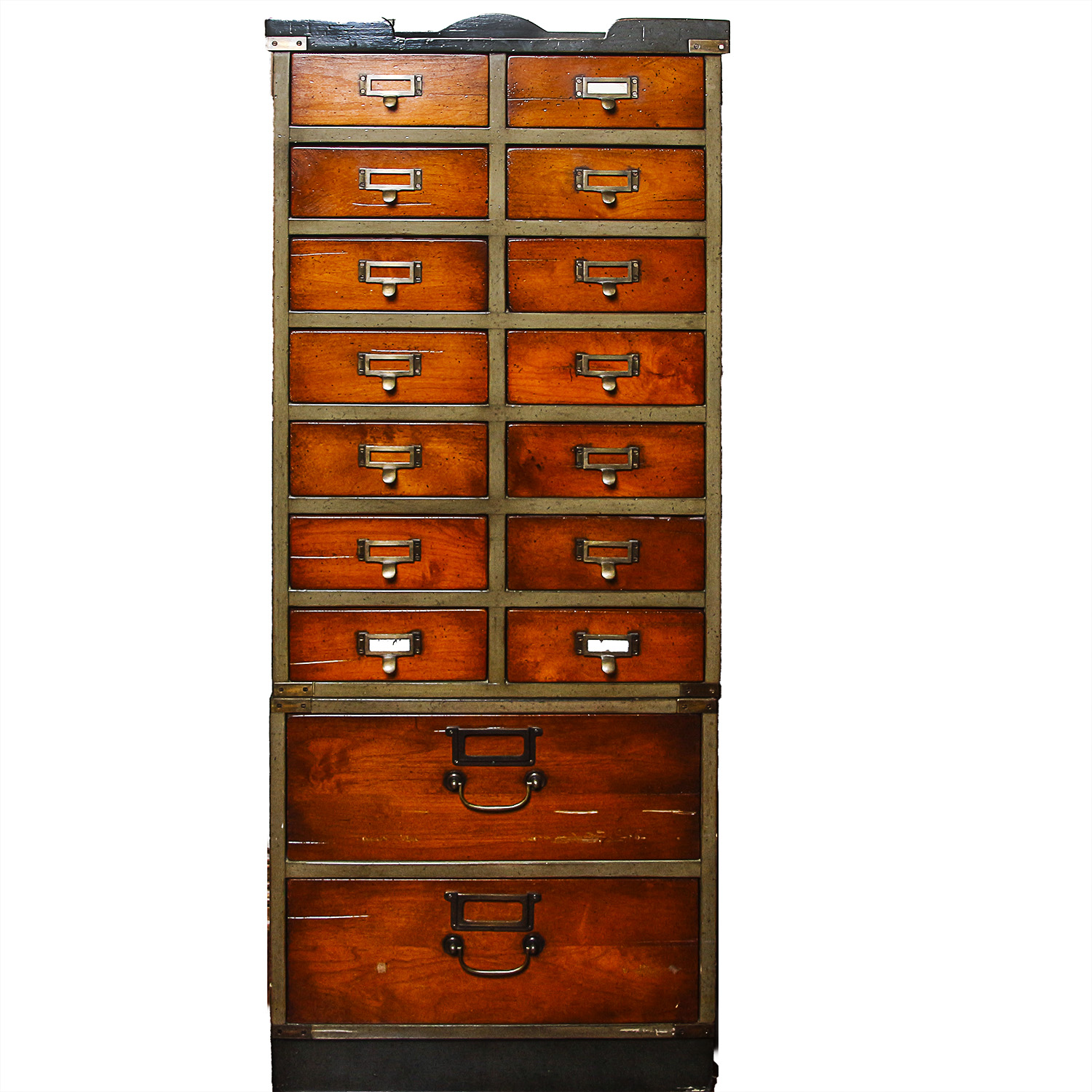 Campaign Style Card Filing Cabinet