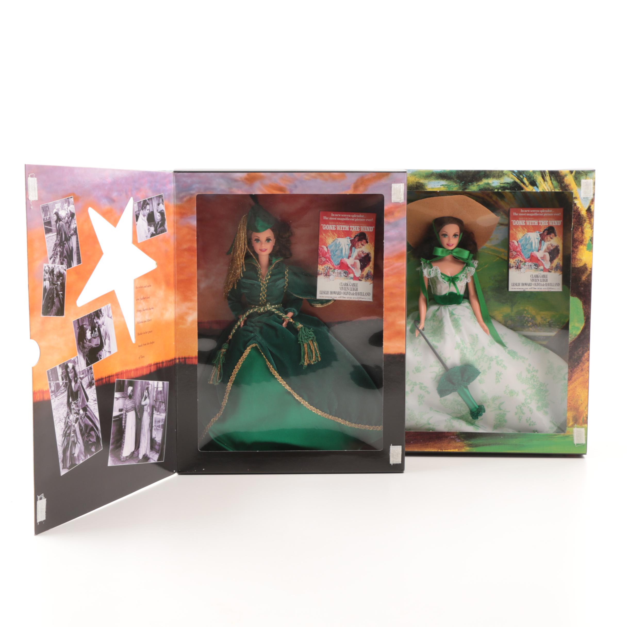 Mattel "Hollywood Legends Collection" Barbie Dolls as Scarlett O'Hara