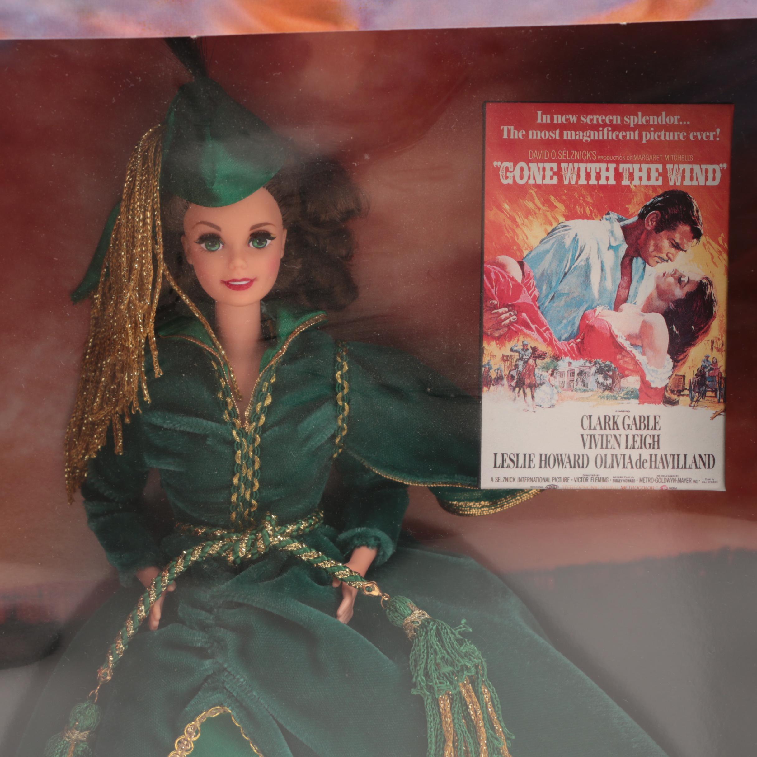 Mattel "Hollywood Legends Collection" Barbie Dolls as Scarlett O'Hara