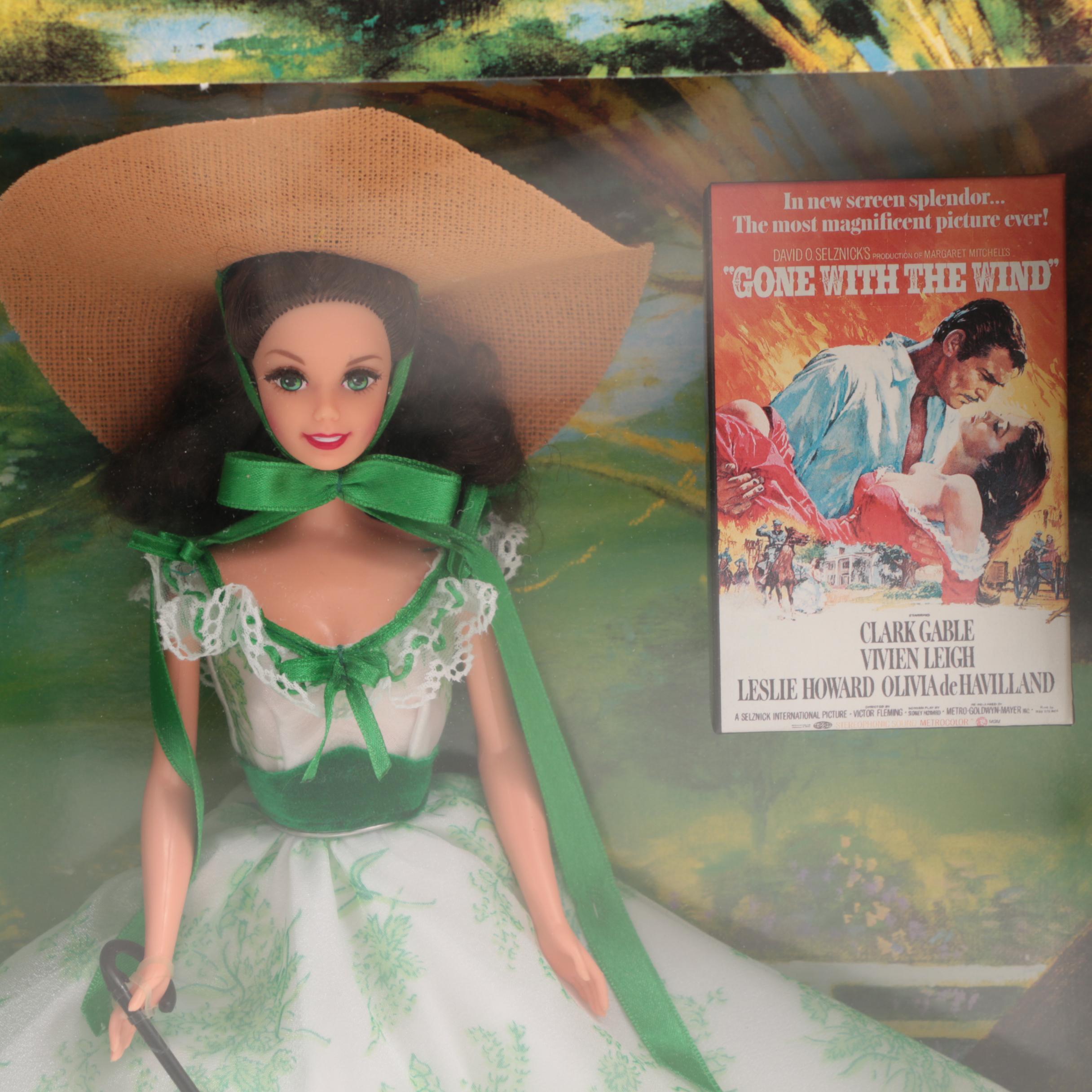 Mattel "Hollywood Legends Collection" Barbie Dolls as Scarlett O'Hara