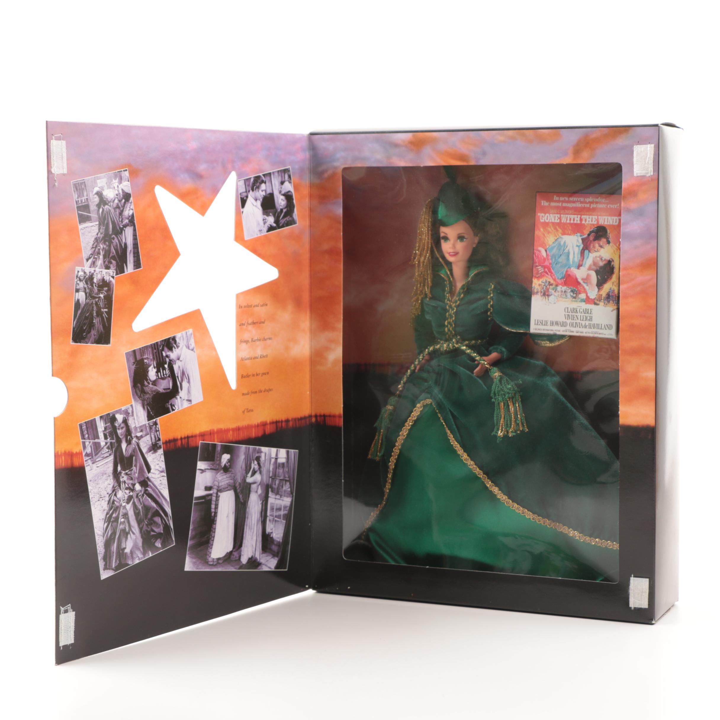 Mattel "Hollywood Legends Collection" Barbie Dolls as Scarlett O'Hara