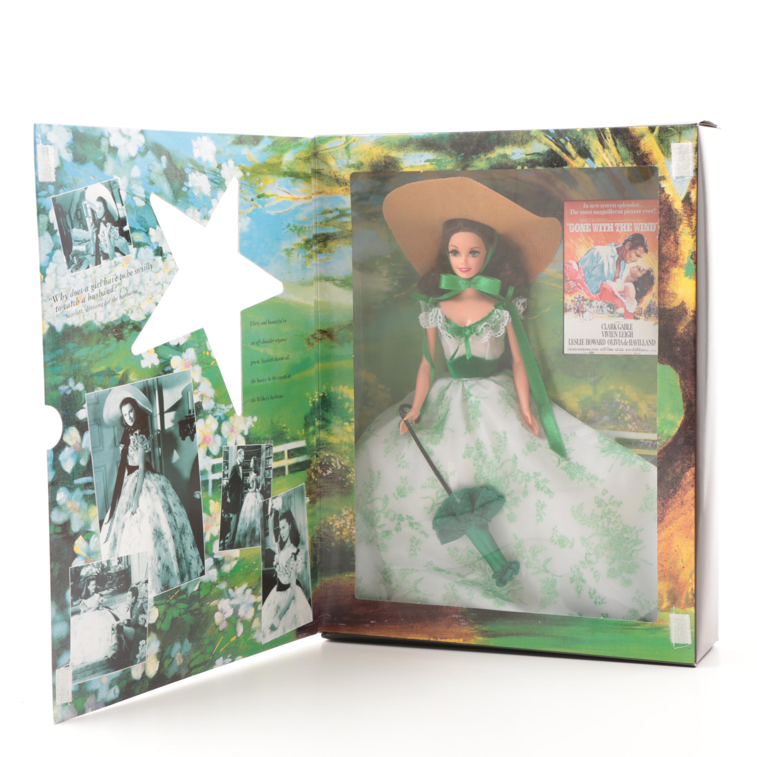 Mattel "Hollywood Legends Collection" Barbie Dolls as Scarlett O'Hara