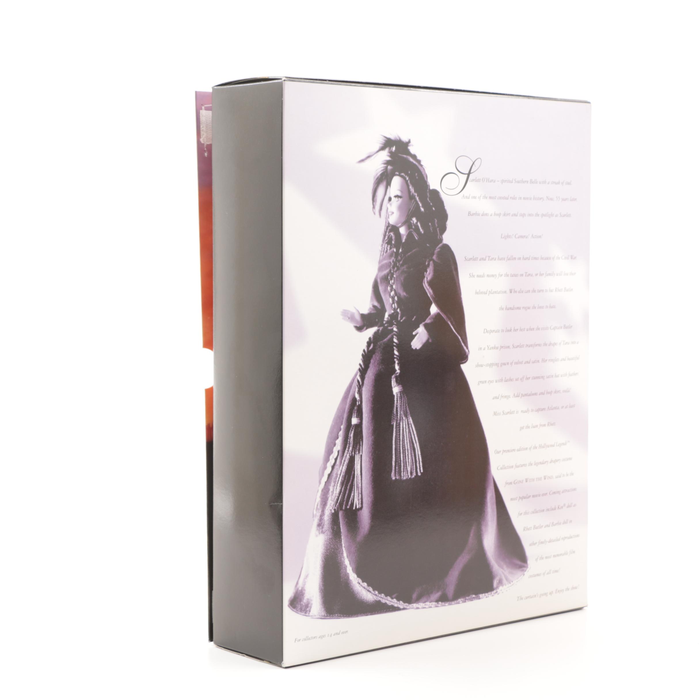 Mattel "Hollywood Legends Collection" Barbie Dolls as Scarlett O'Hara