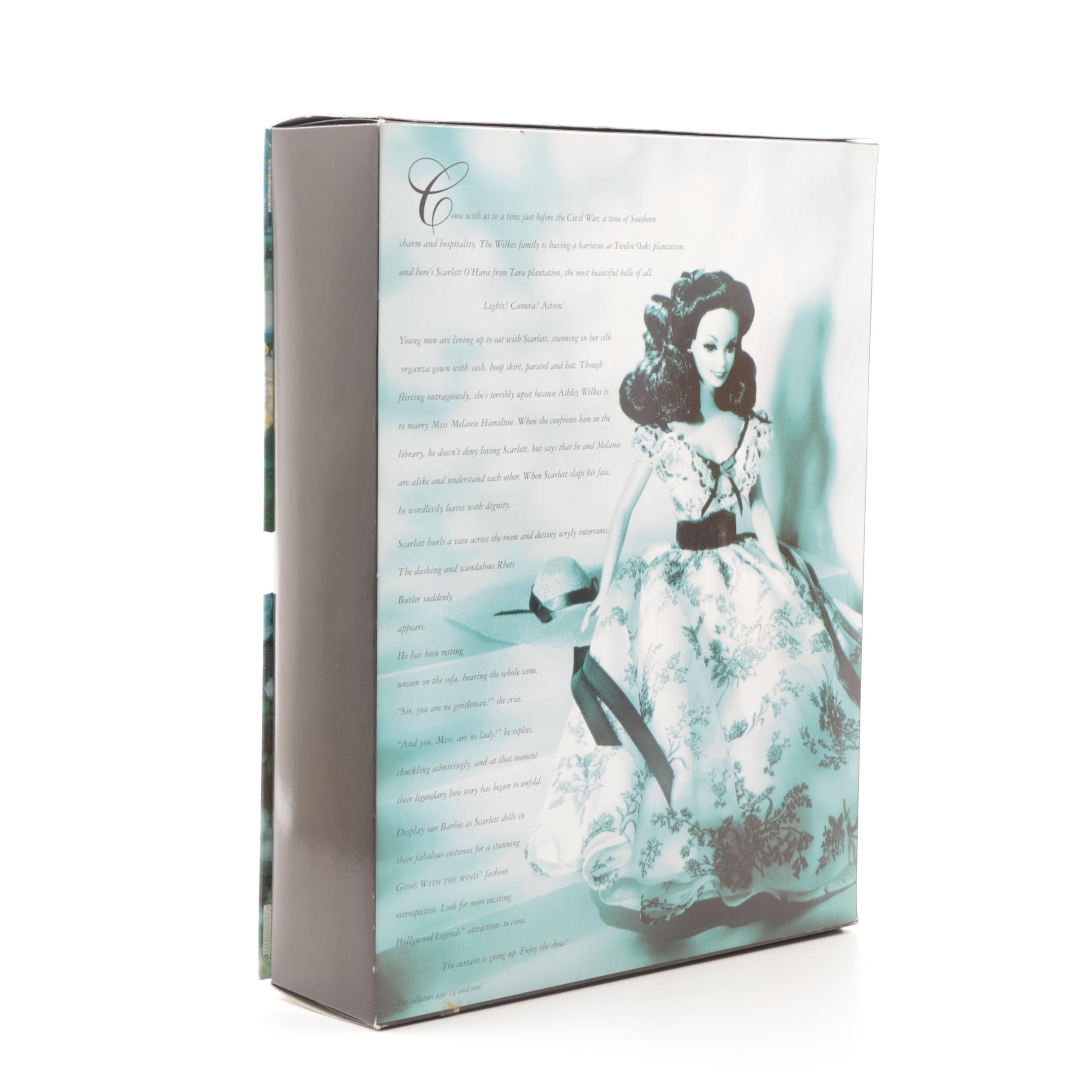 Mattel "Hollywood Legends Collection" Barbie Dolls as Scarlett O'Hara