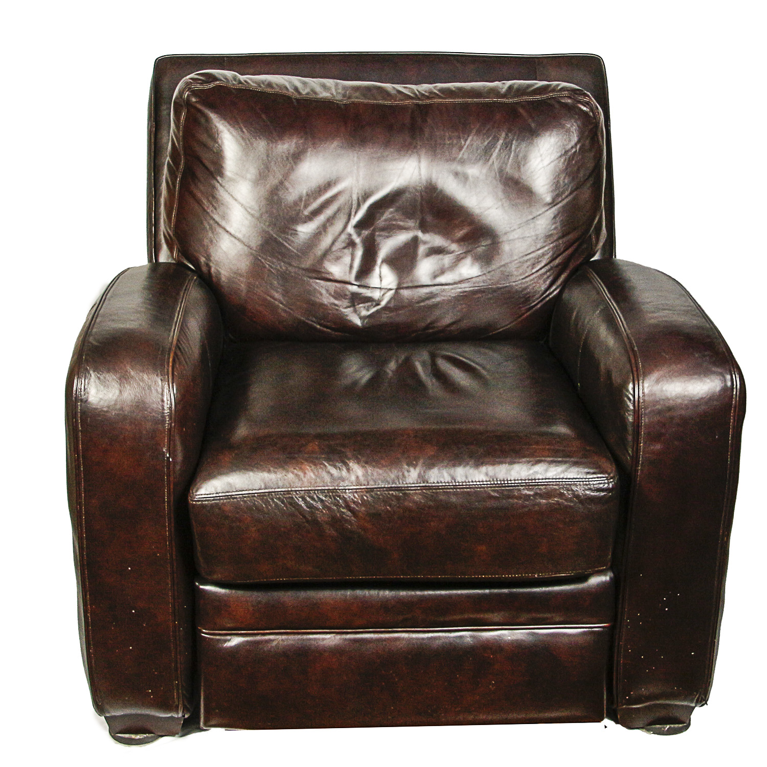 Faux Leather Reclining Armchair