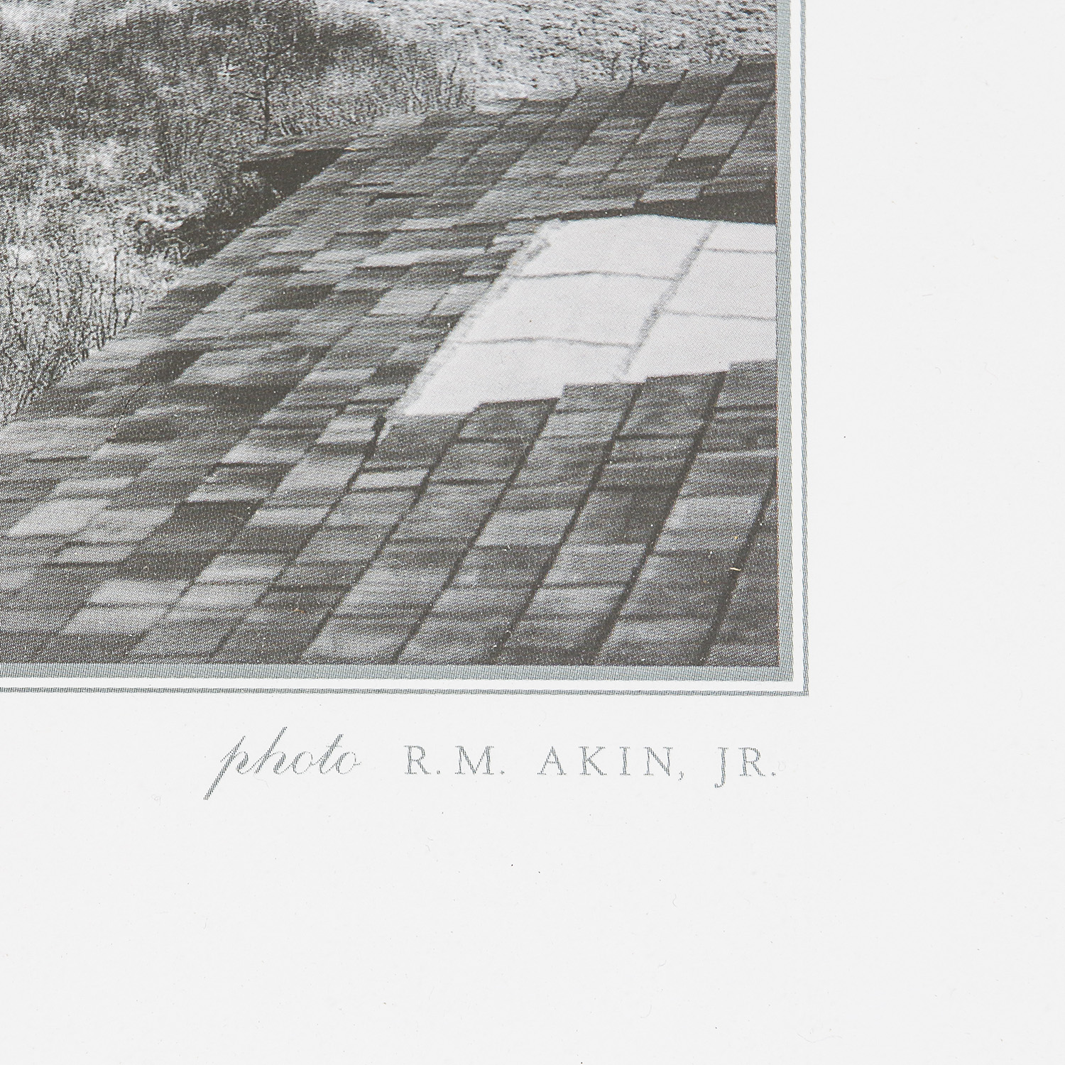 After R.M. Akin, Jr. Offset Lithograph Print "Montauk 1957"