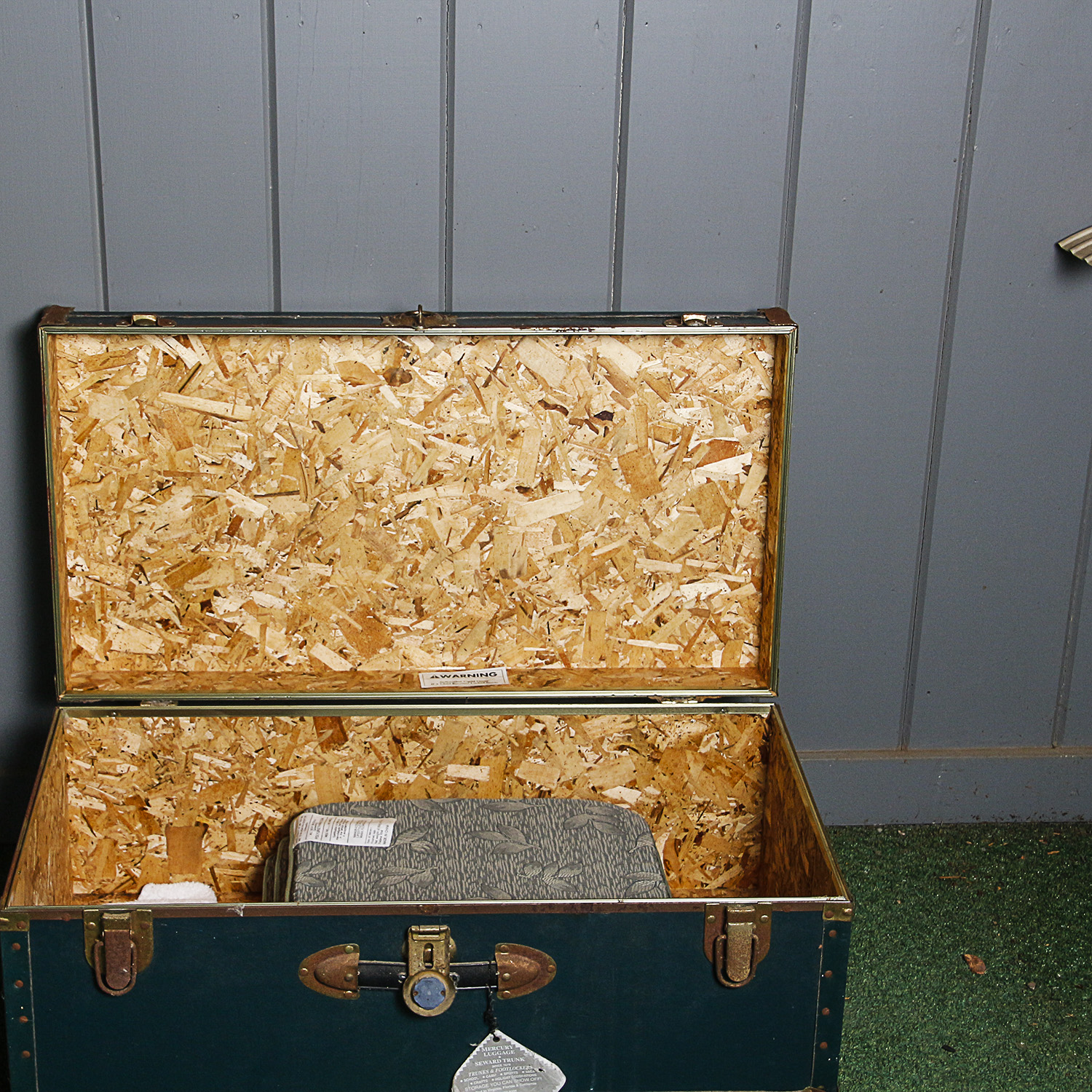 Vintage Steamer Trunk by Mercury Luggage