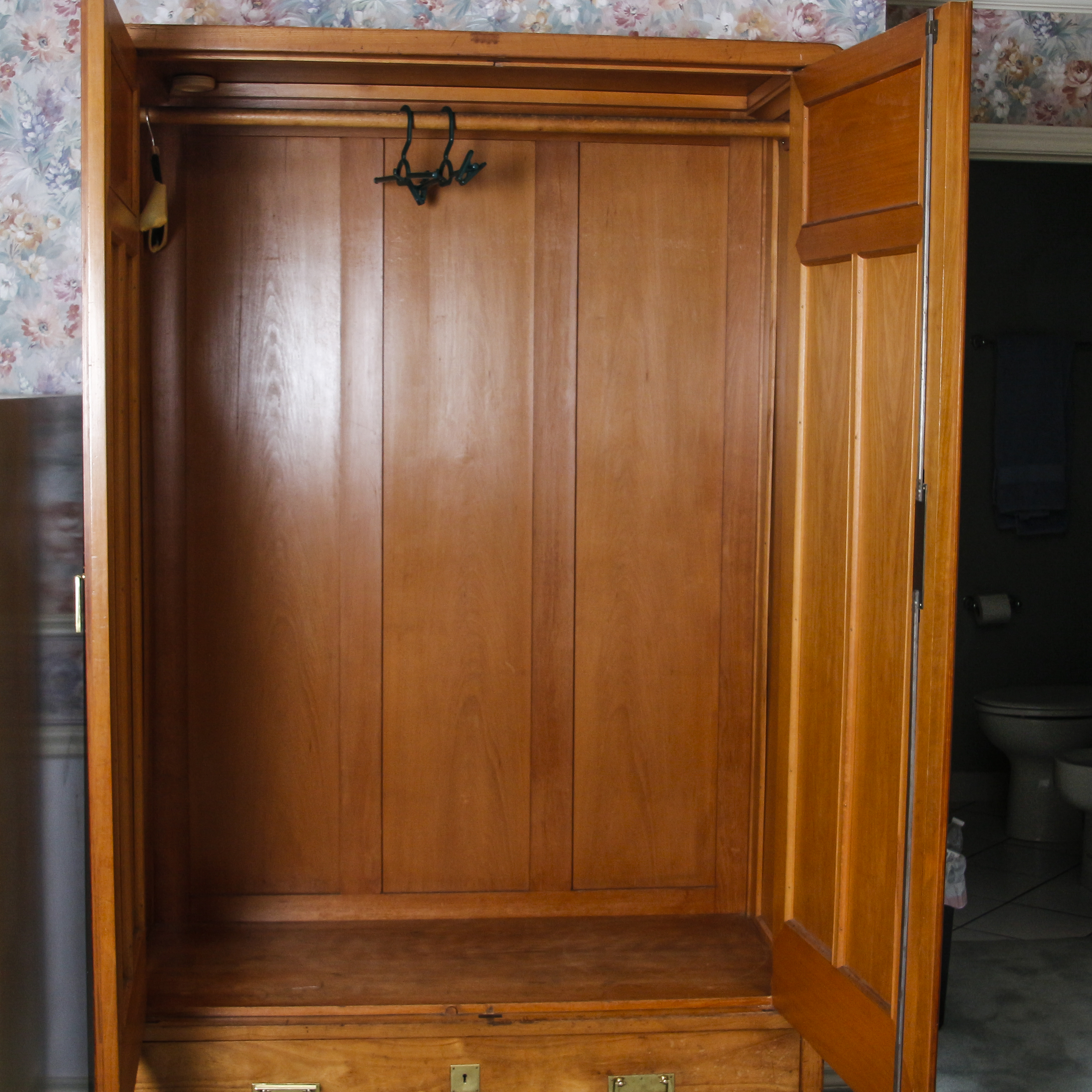 Vintage Late Victorian Style Walnut Armoire