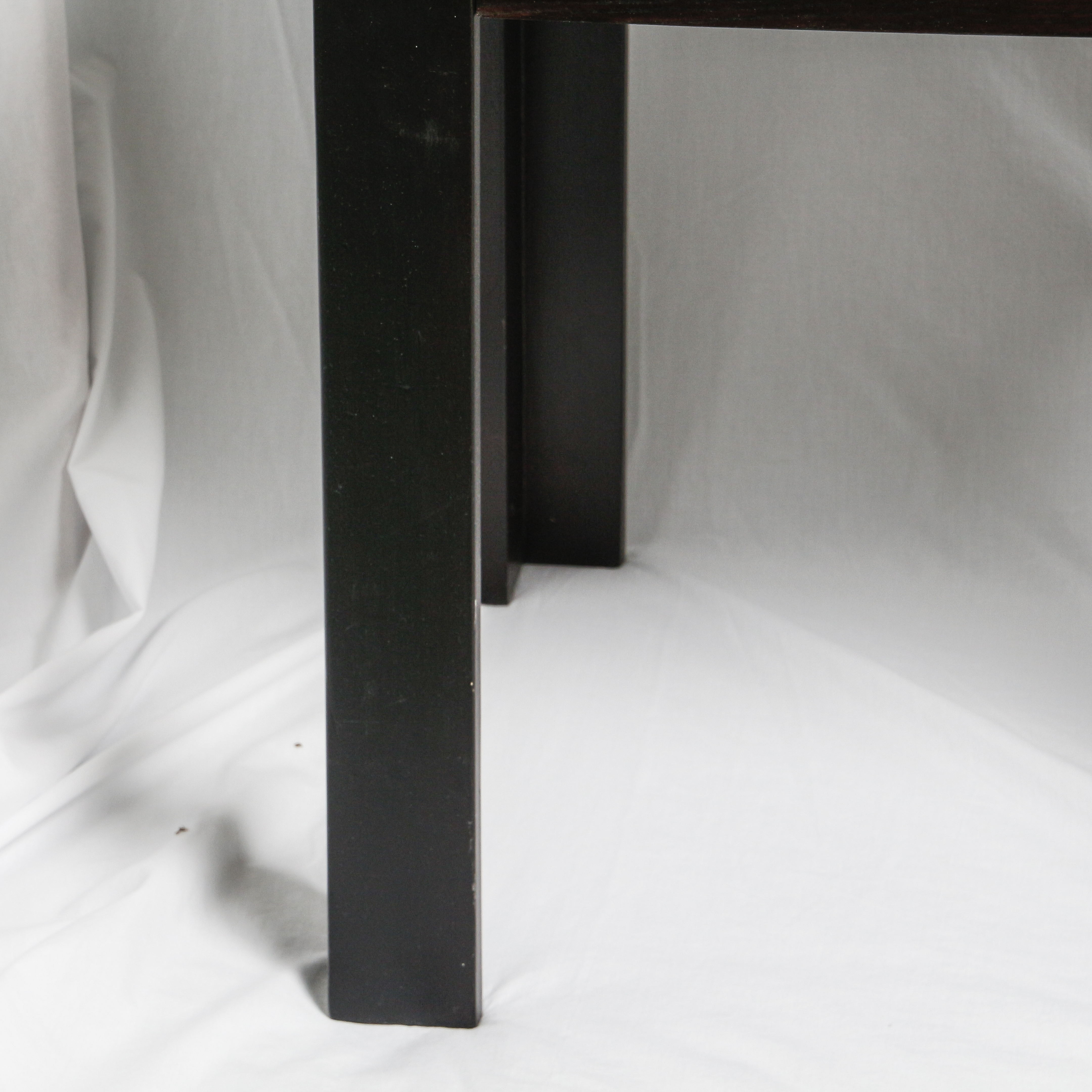Contemporary Dark Stained End Tables