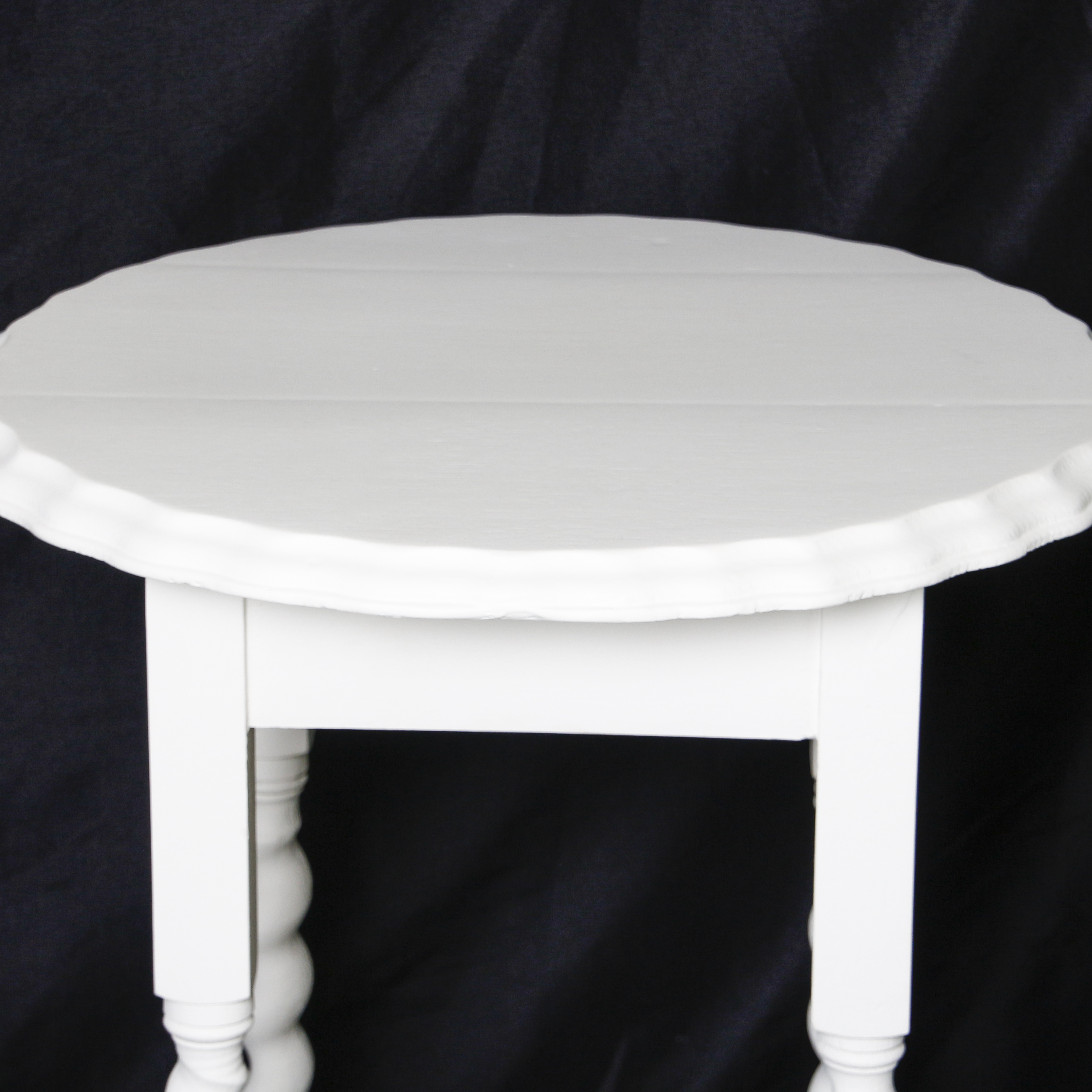 White Painted Wooden Accent Table