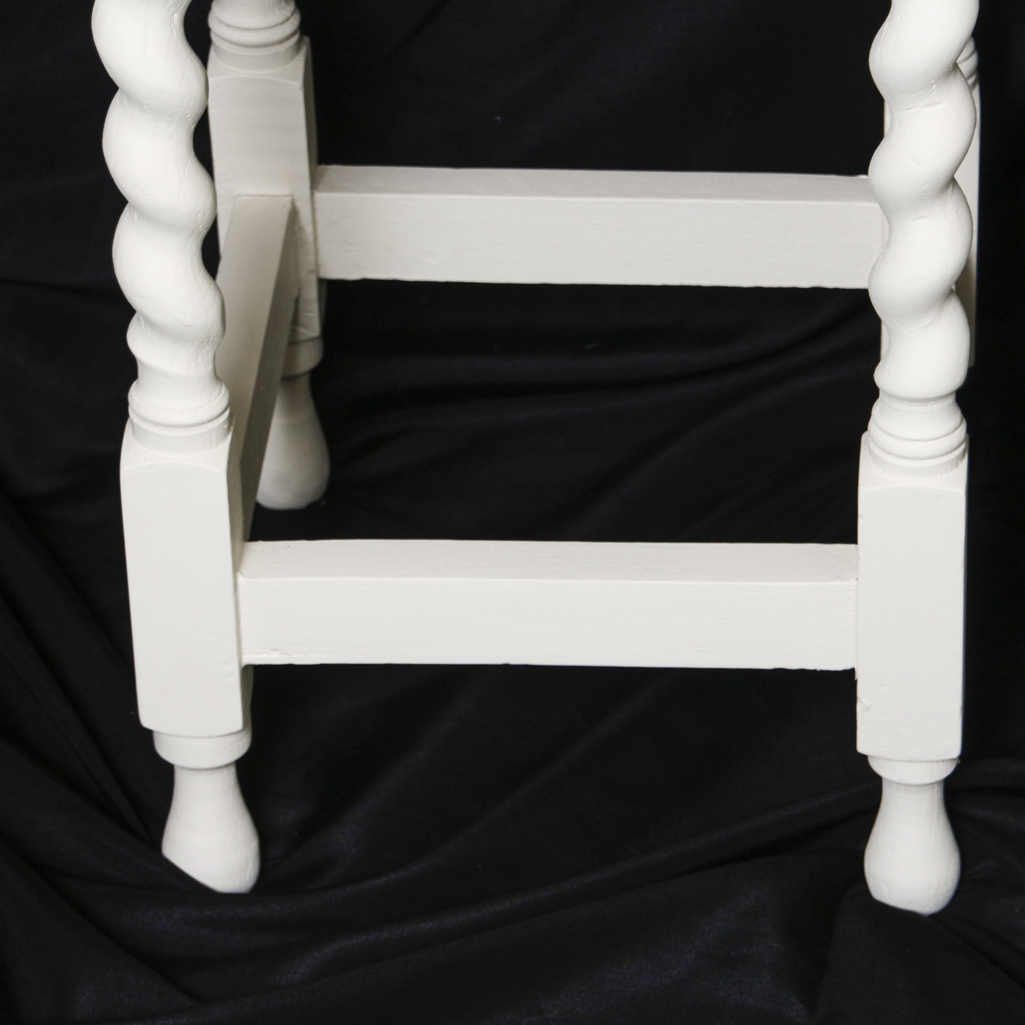 White Painted Wooden Accent Table