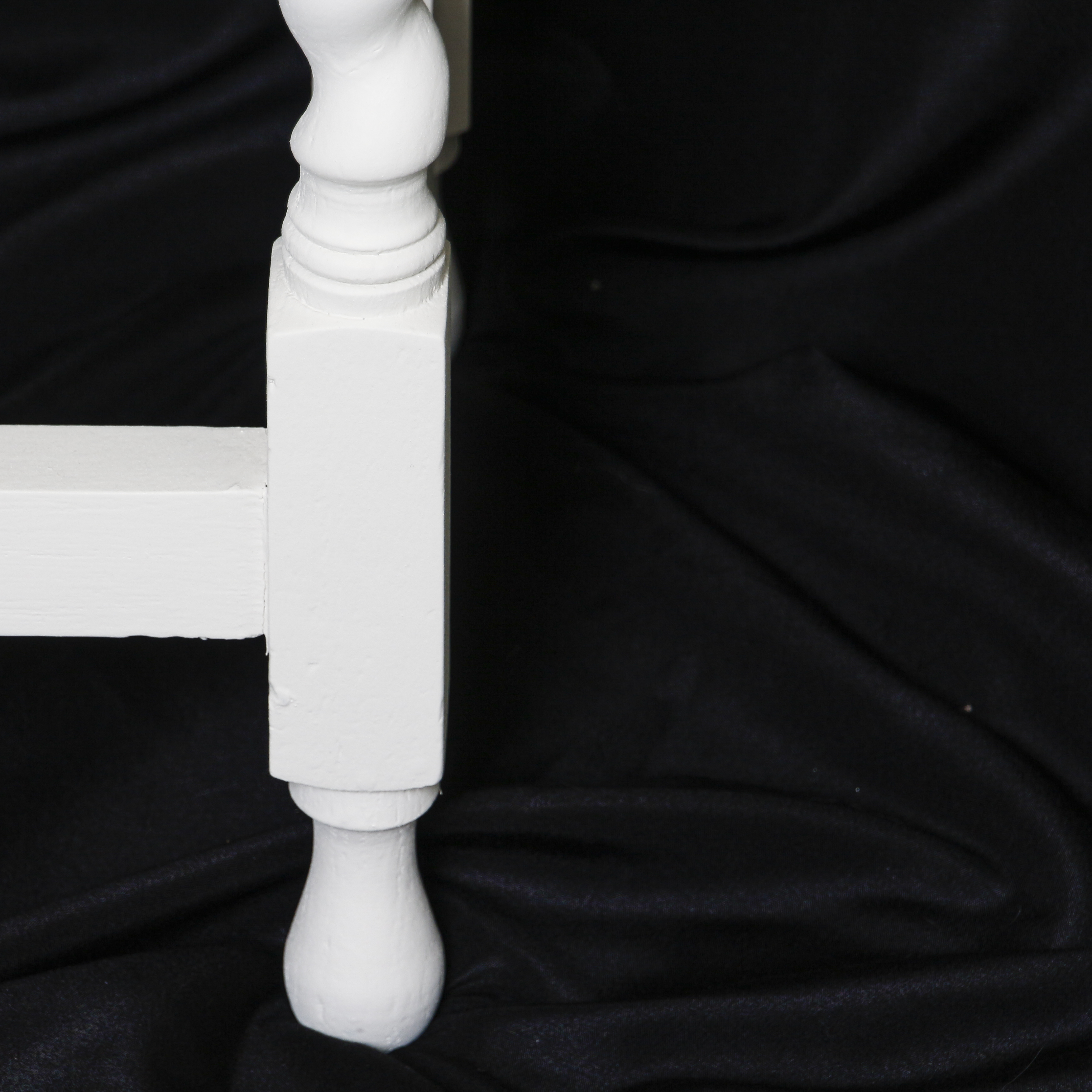 White Painted Wooden Accent Table