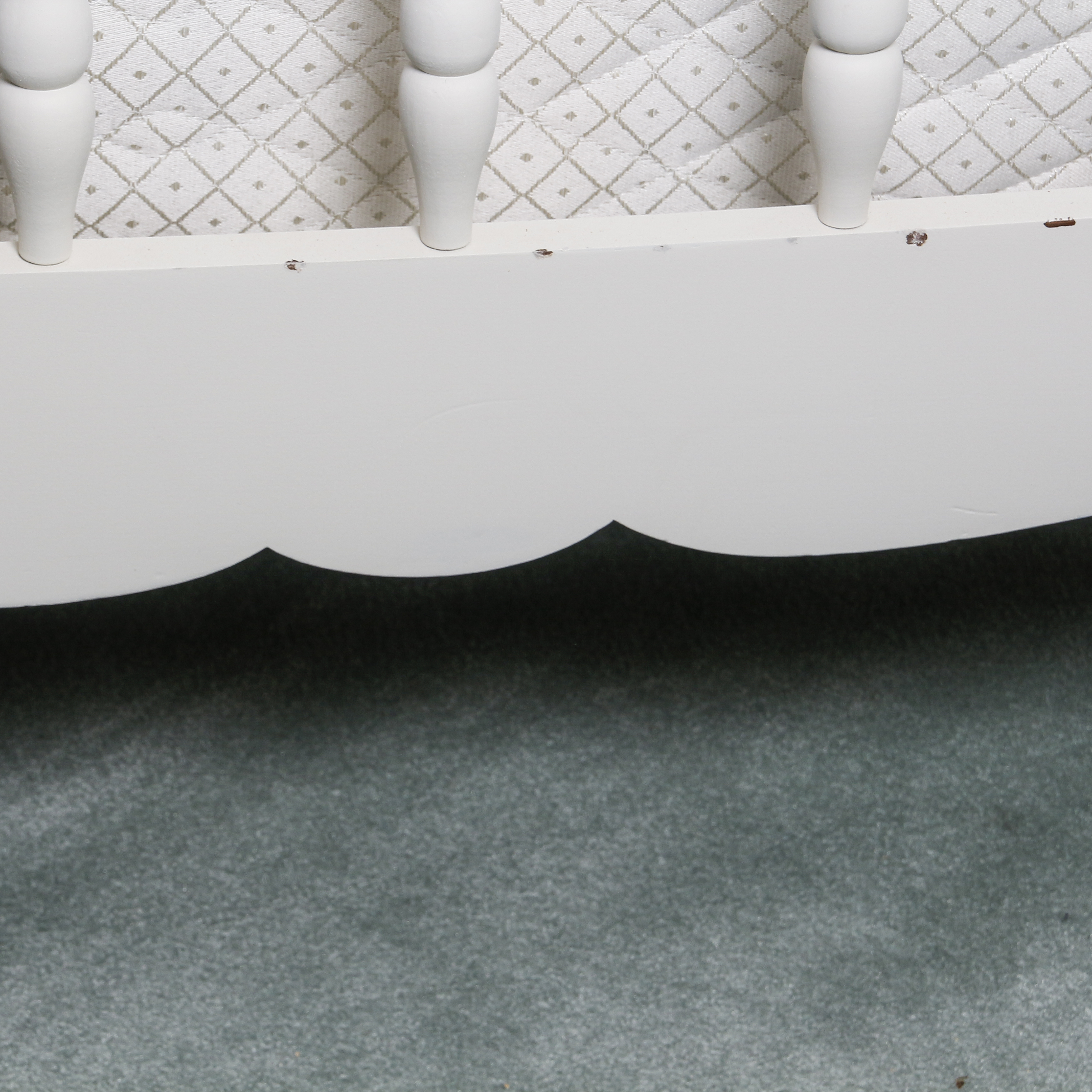 White Painted Jenny Lind Full Size Bed Frame