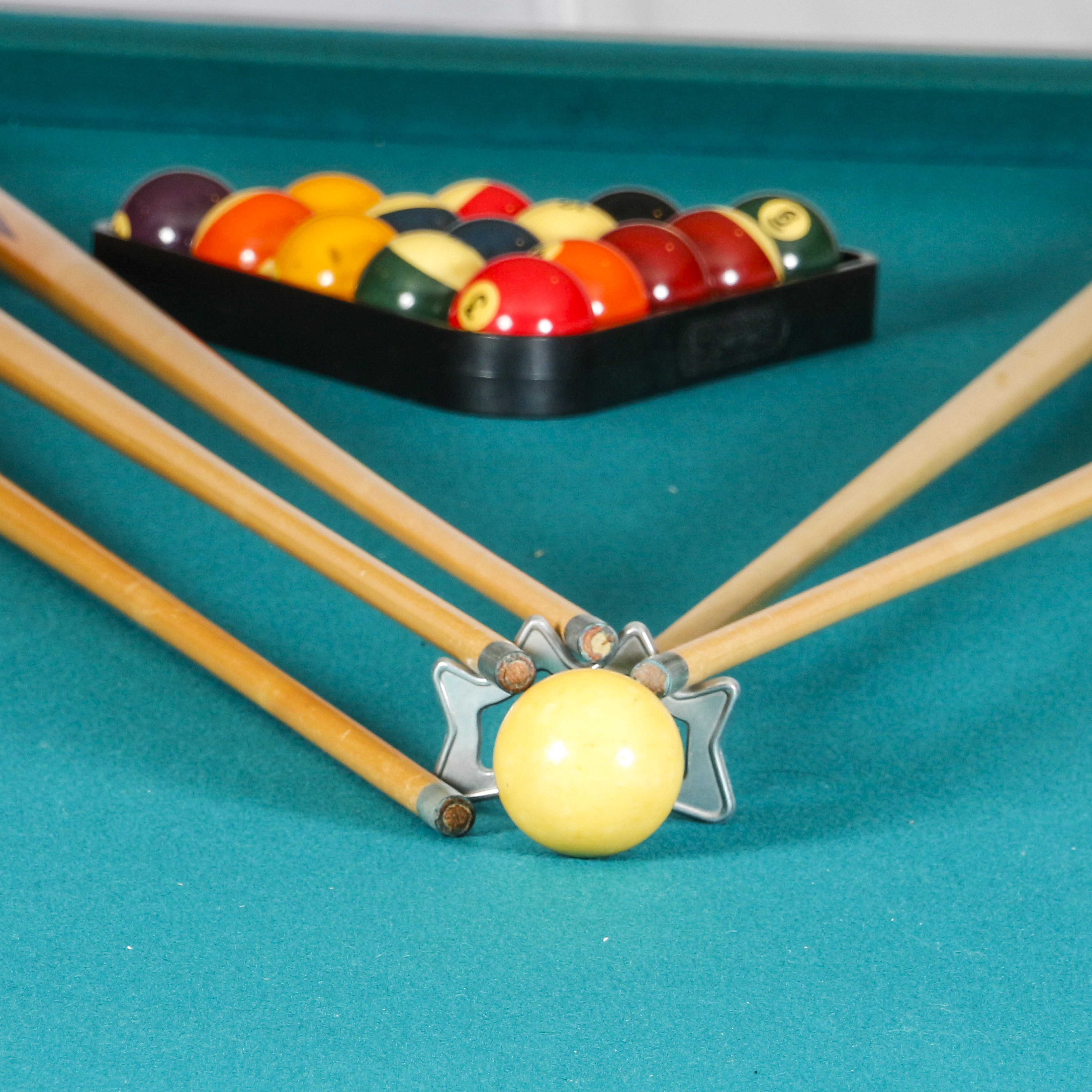 Slate Top Pool Table With Accessories