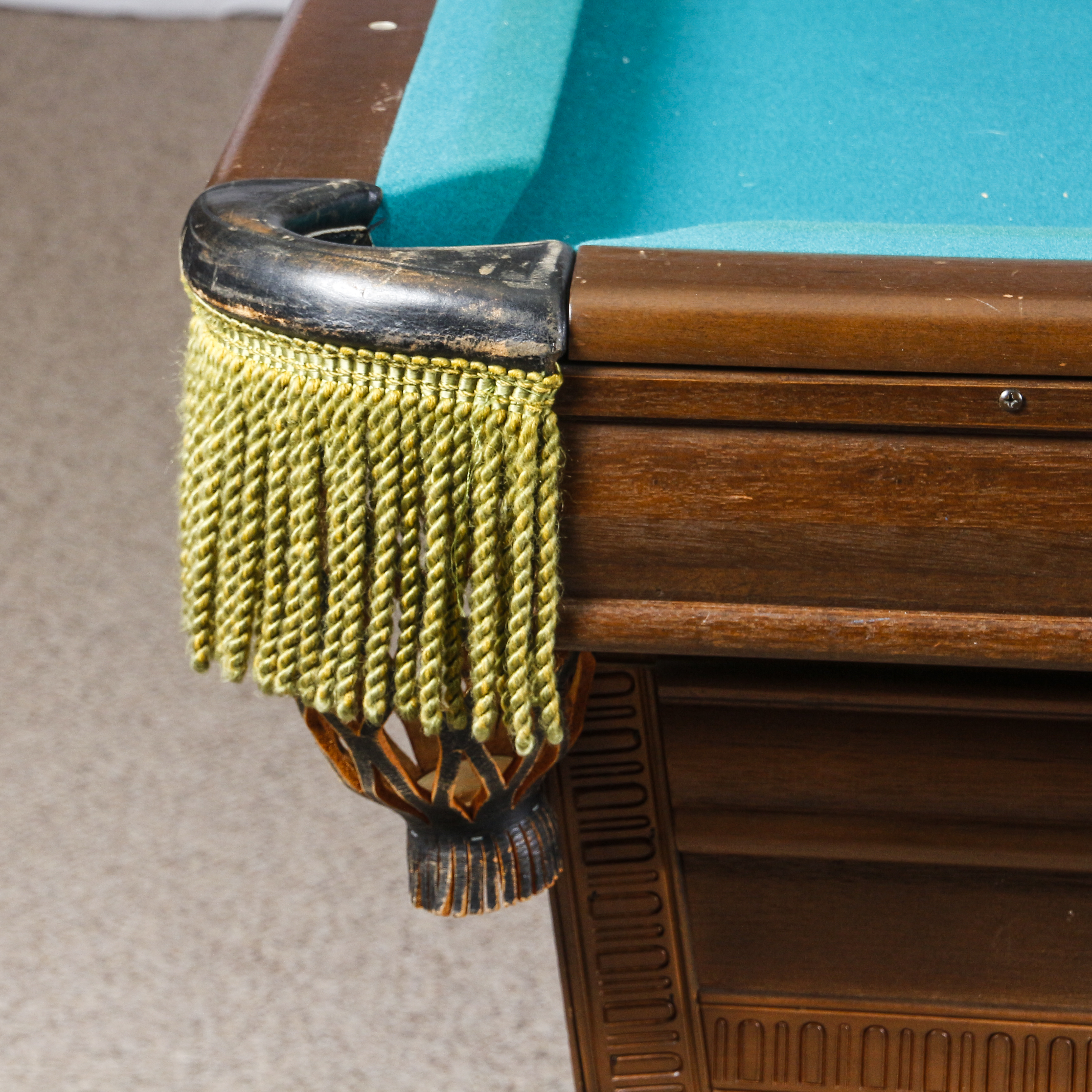 Slate Top Pool Table With Accessories