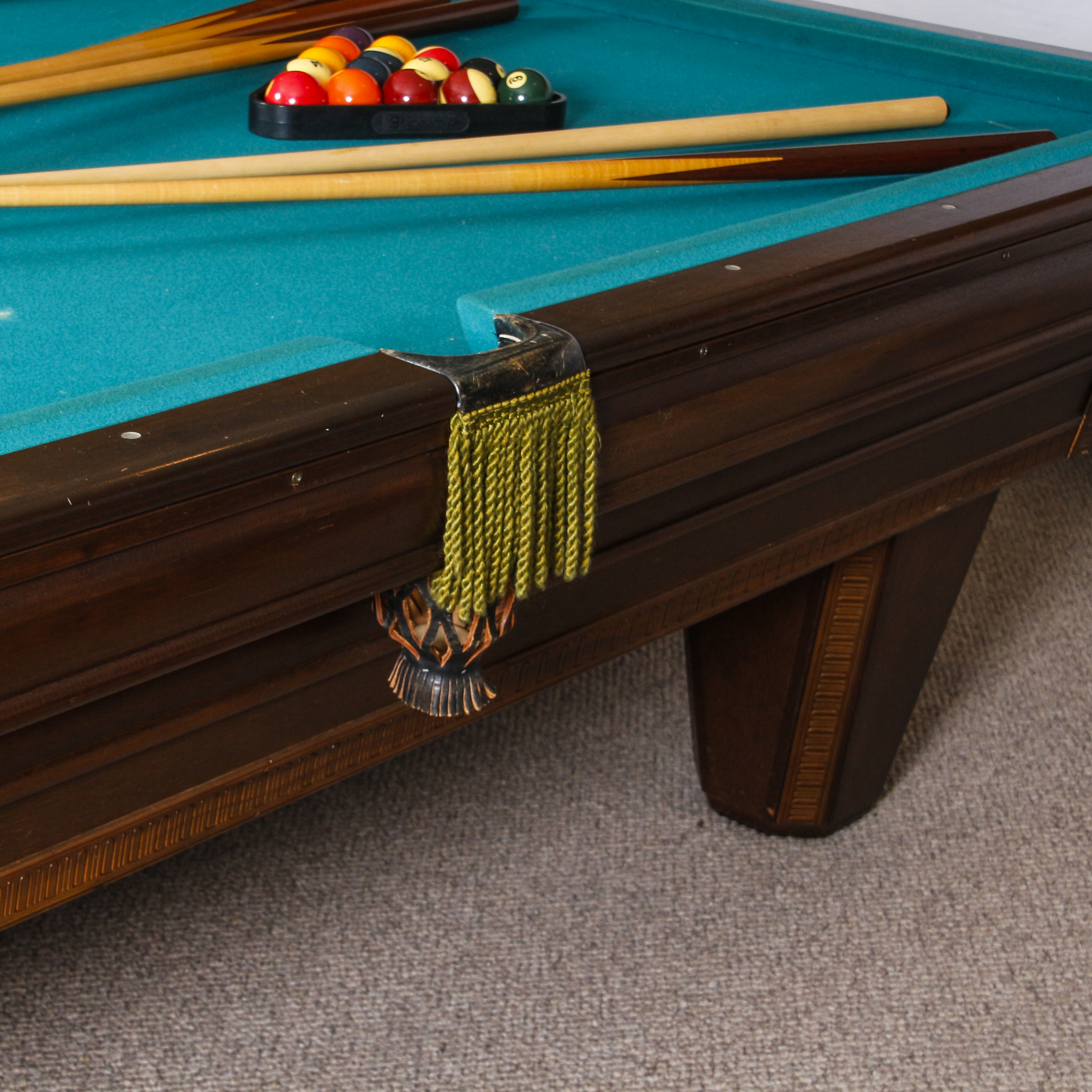Slate Top Pool Table With Accessories