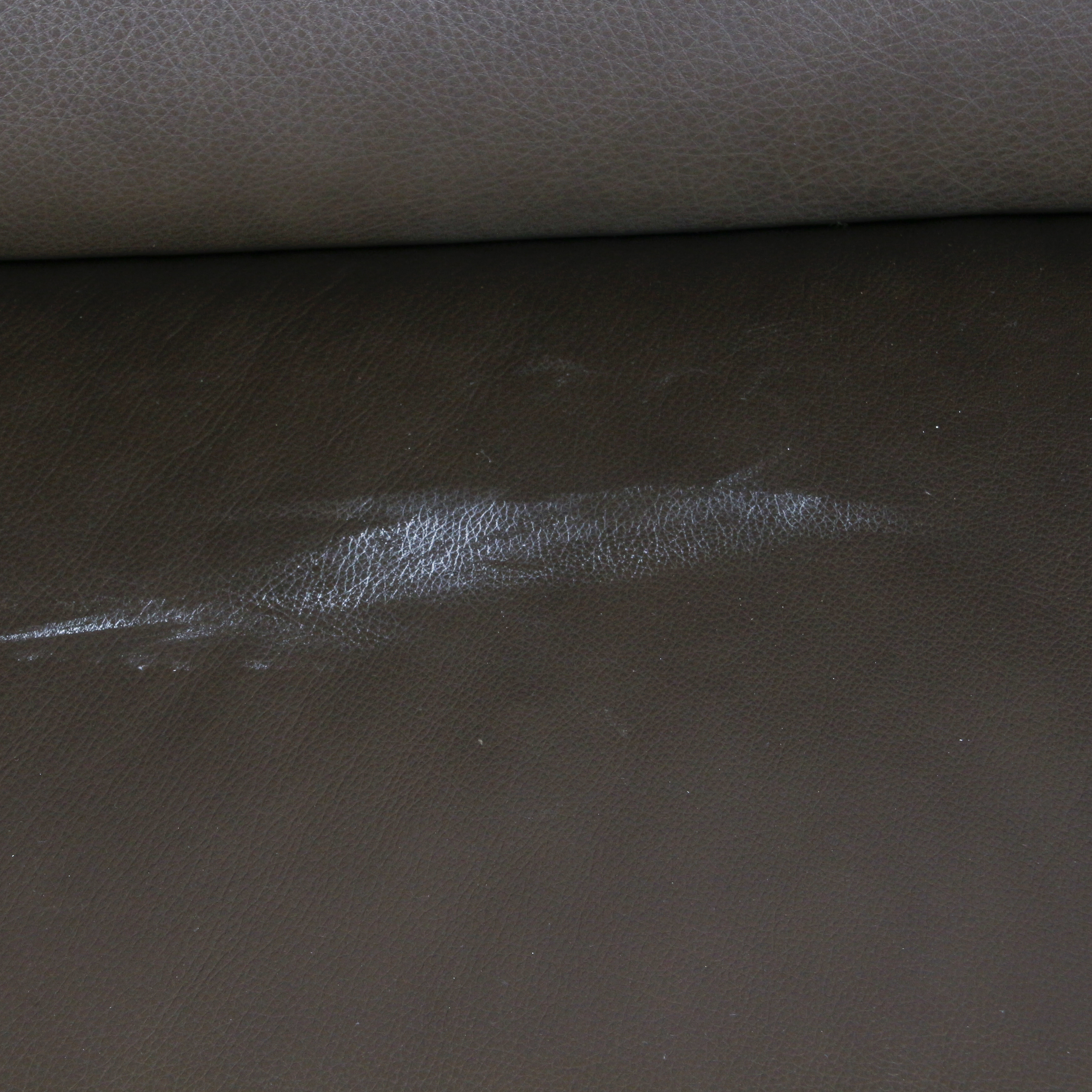 Brown Faux Leather Sofa